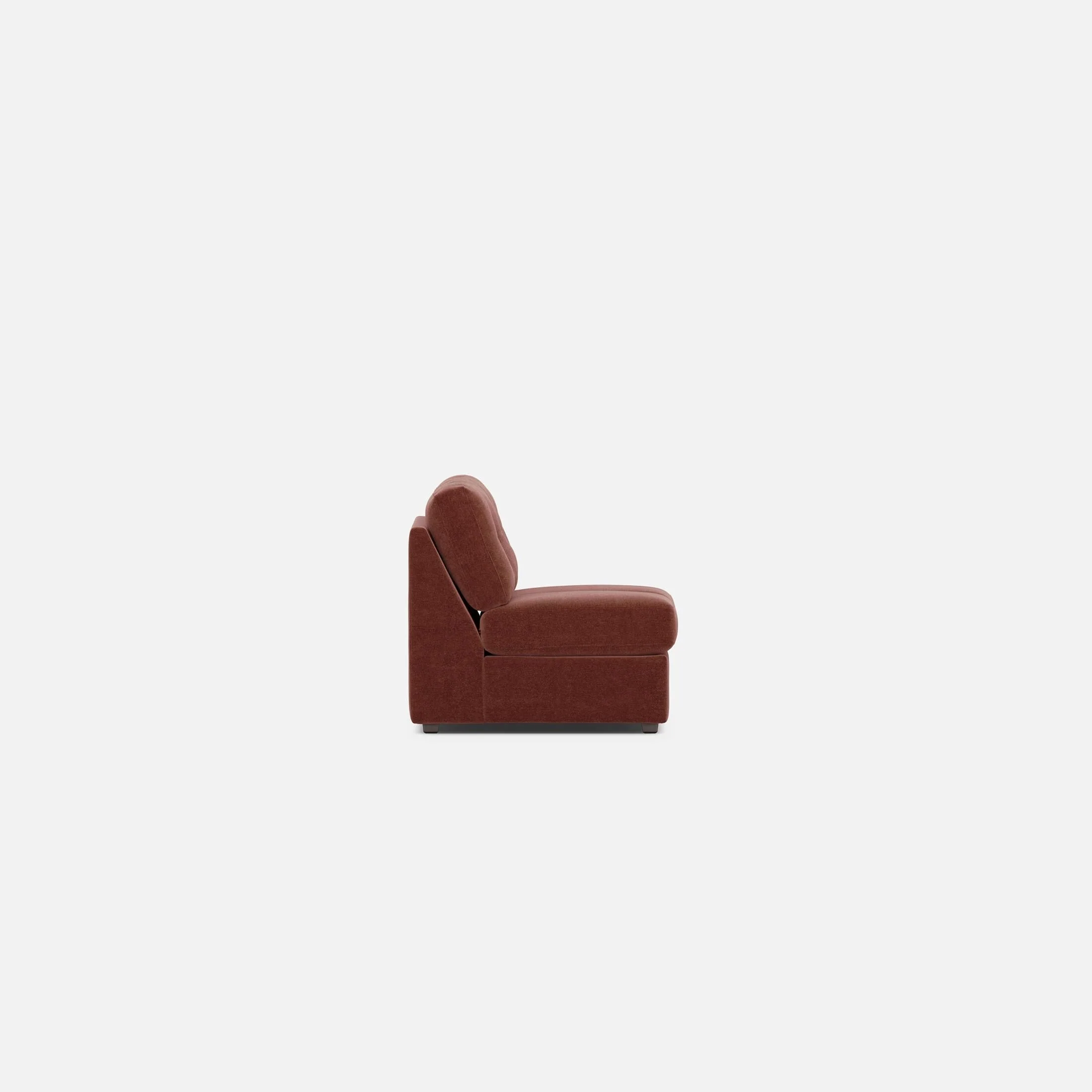 Modular One Armless Full Memory Foam Sleeper Sofa - Image 43
