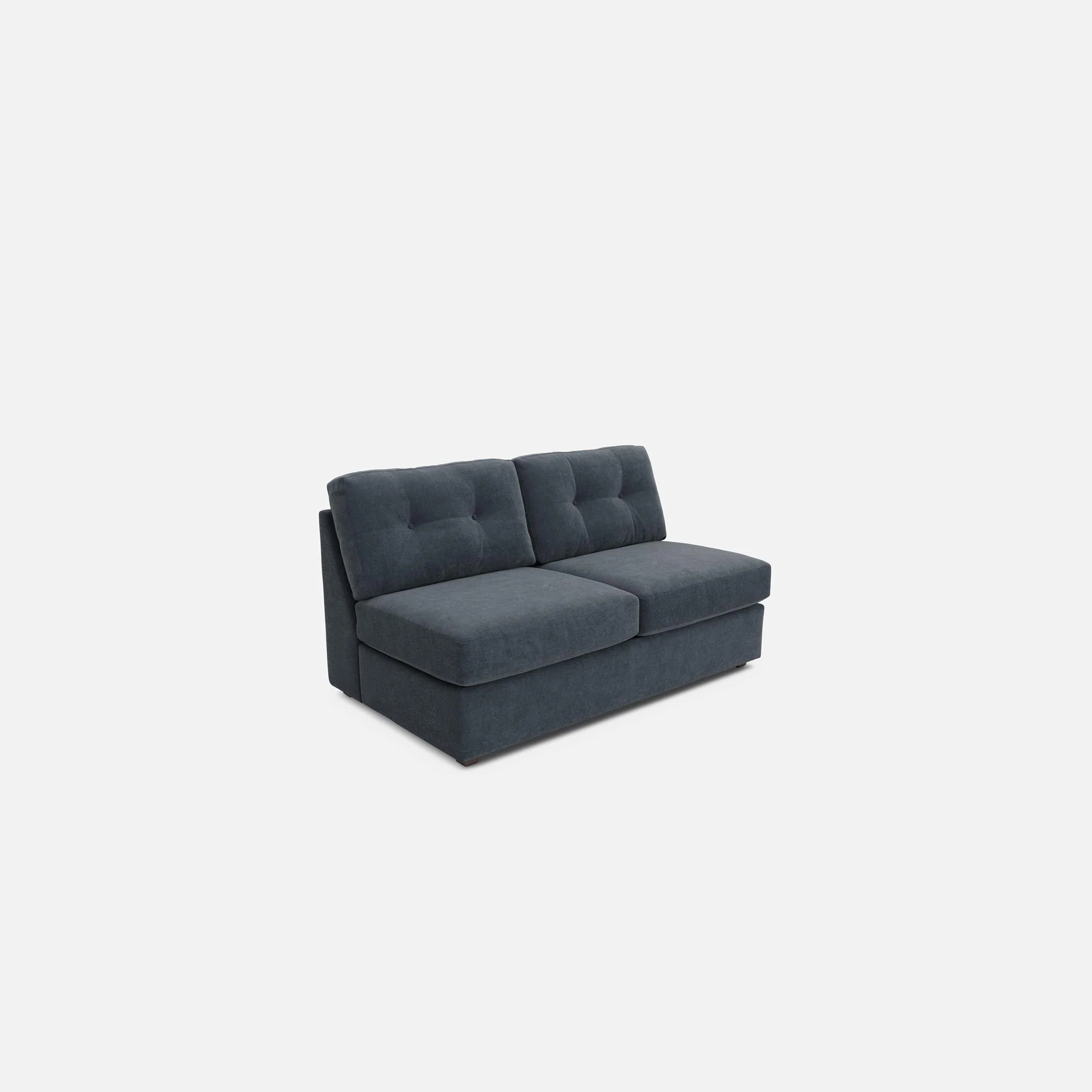 Modular One Armless Full Memory Foam Sleeper Sofa - Image 48