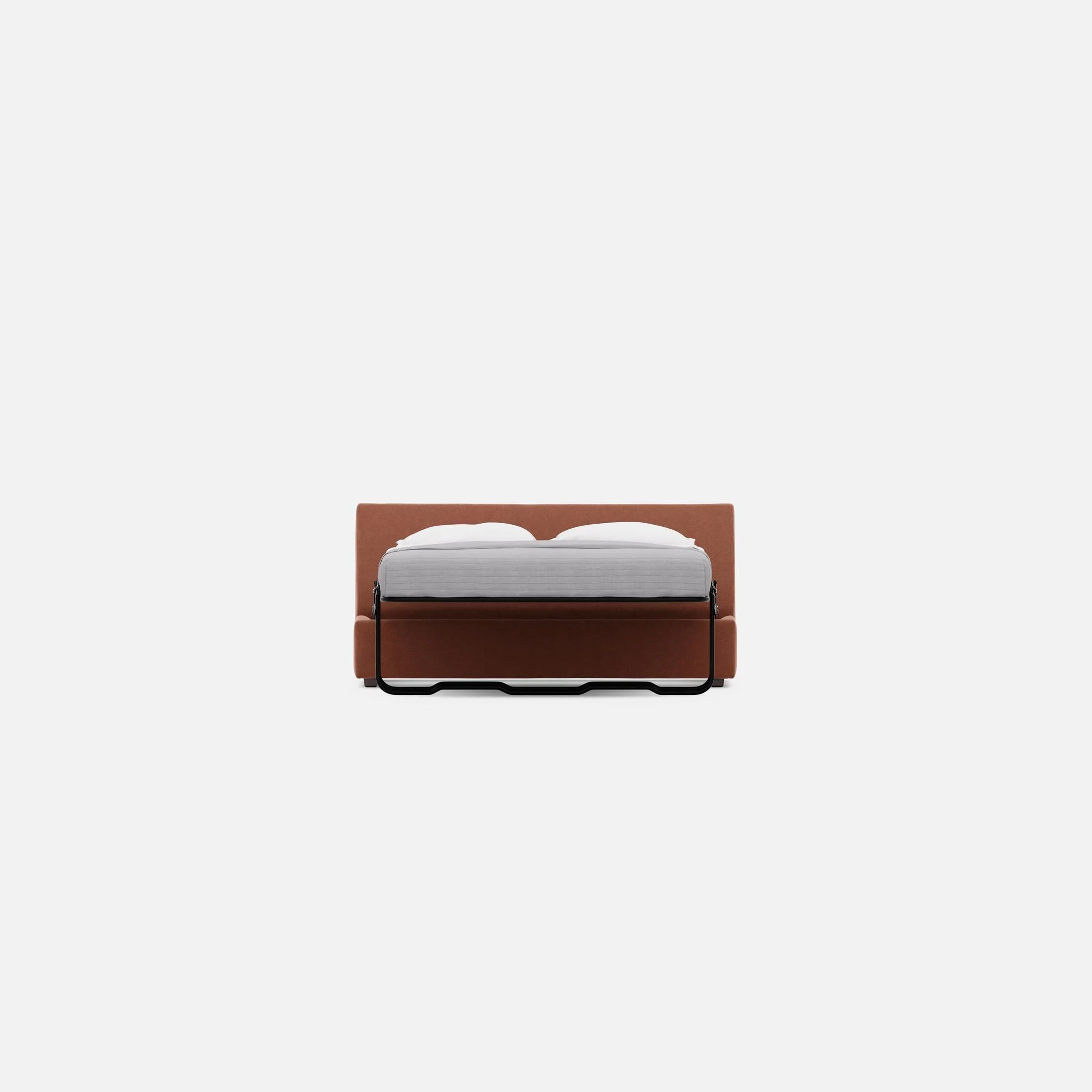 Modular One Armless Full Memory Foam Sleeper Sofa - Image 56