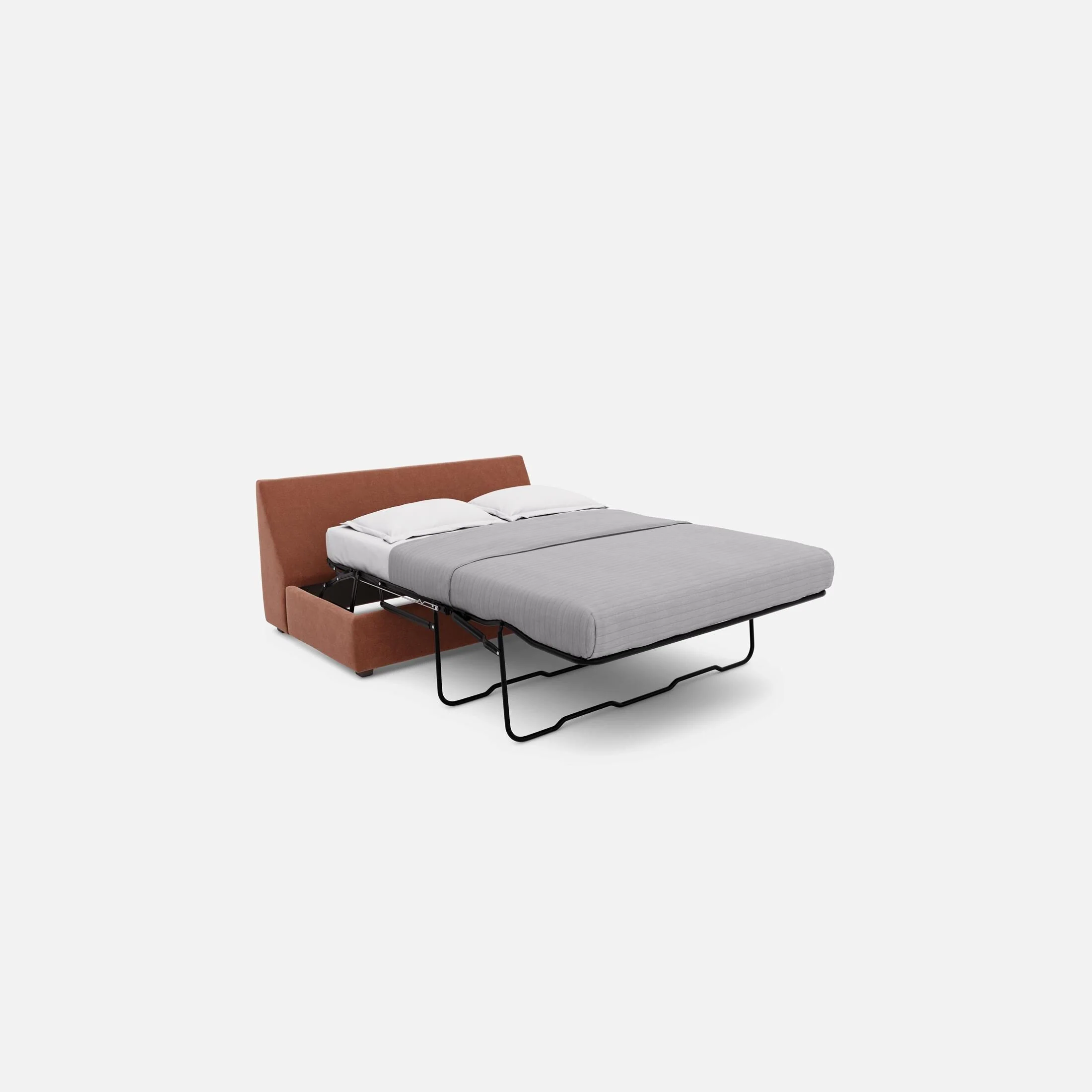Modular One Armless Full Memory Foam Sleeper Sofa - Image 58