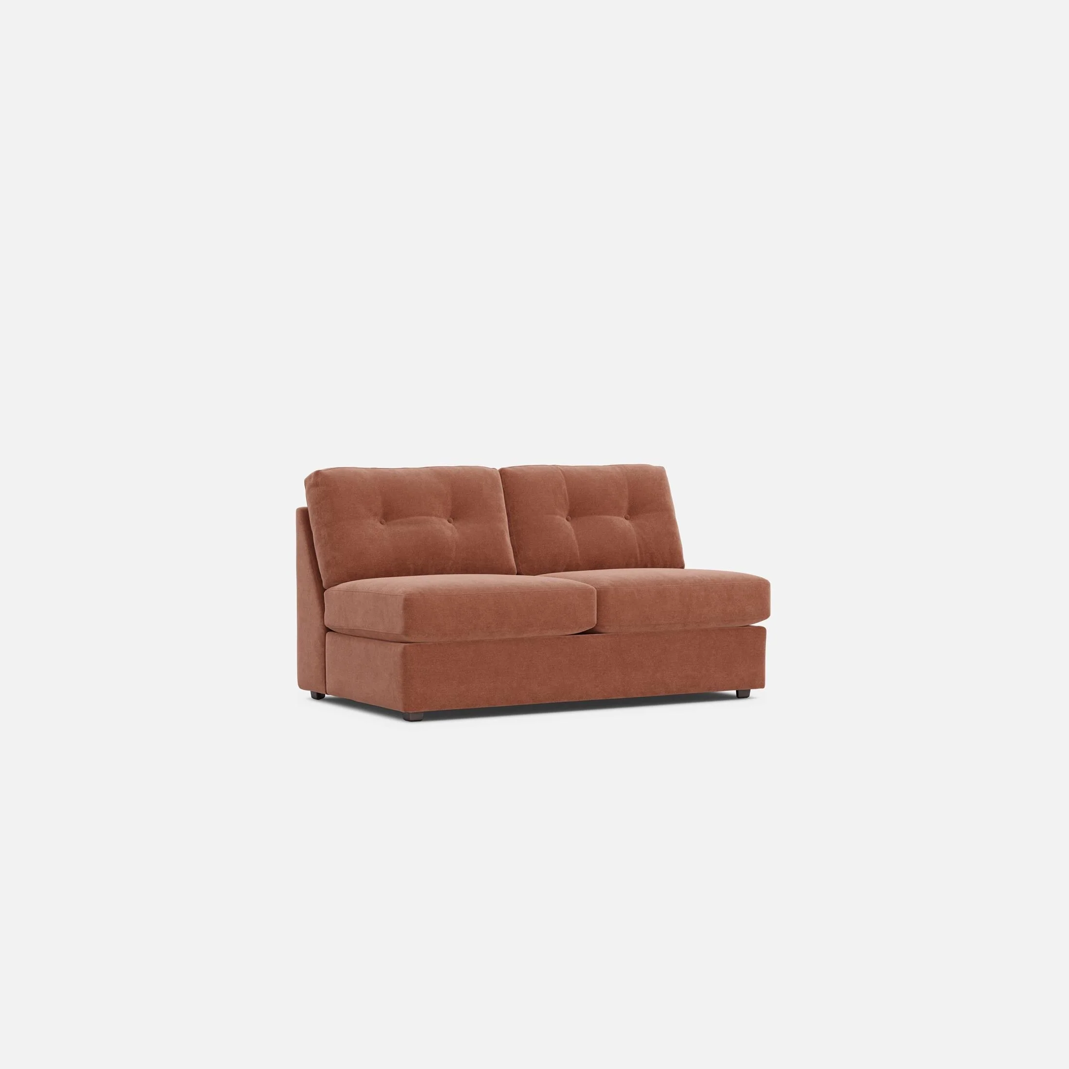 Modular One Armless Full Memory Foam Sleeper Sofa - Image 59
