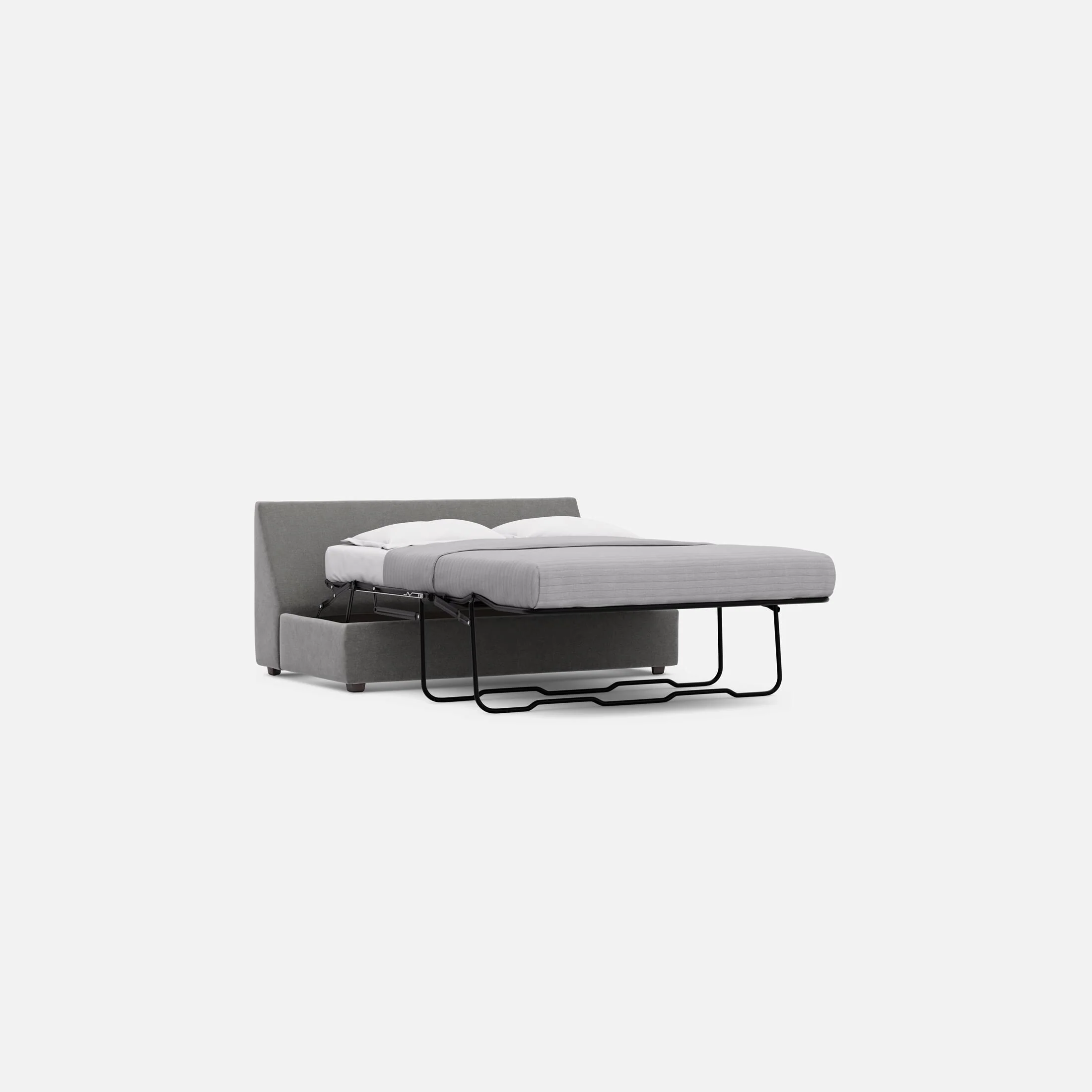 Modular One Armless Full Memory Foam Sleeper Sofa - Image 6