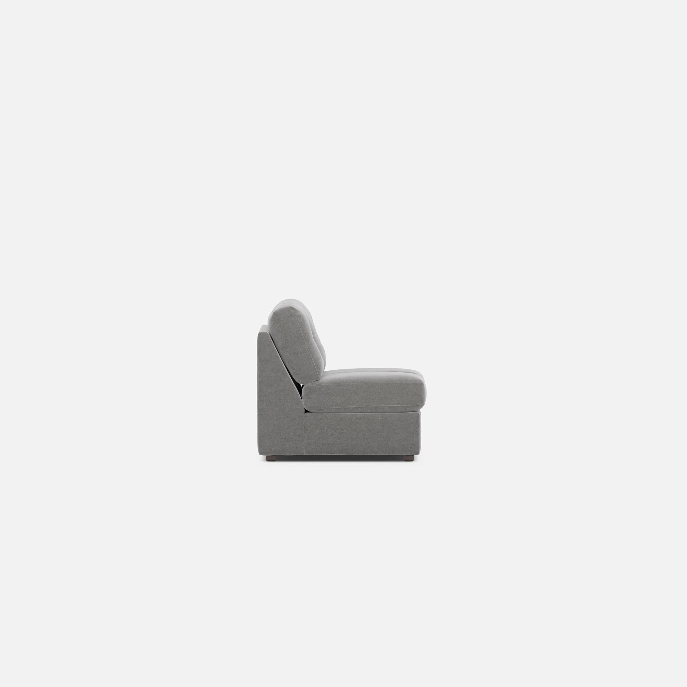 Modular One Armless Full Memory Foam Sleeper Sofa - Image 7