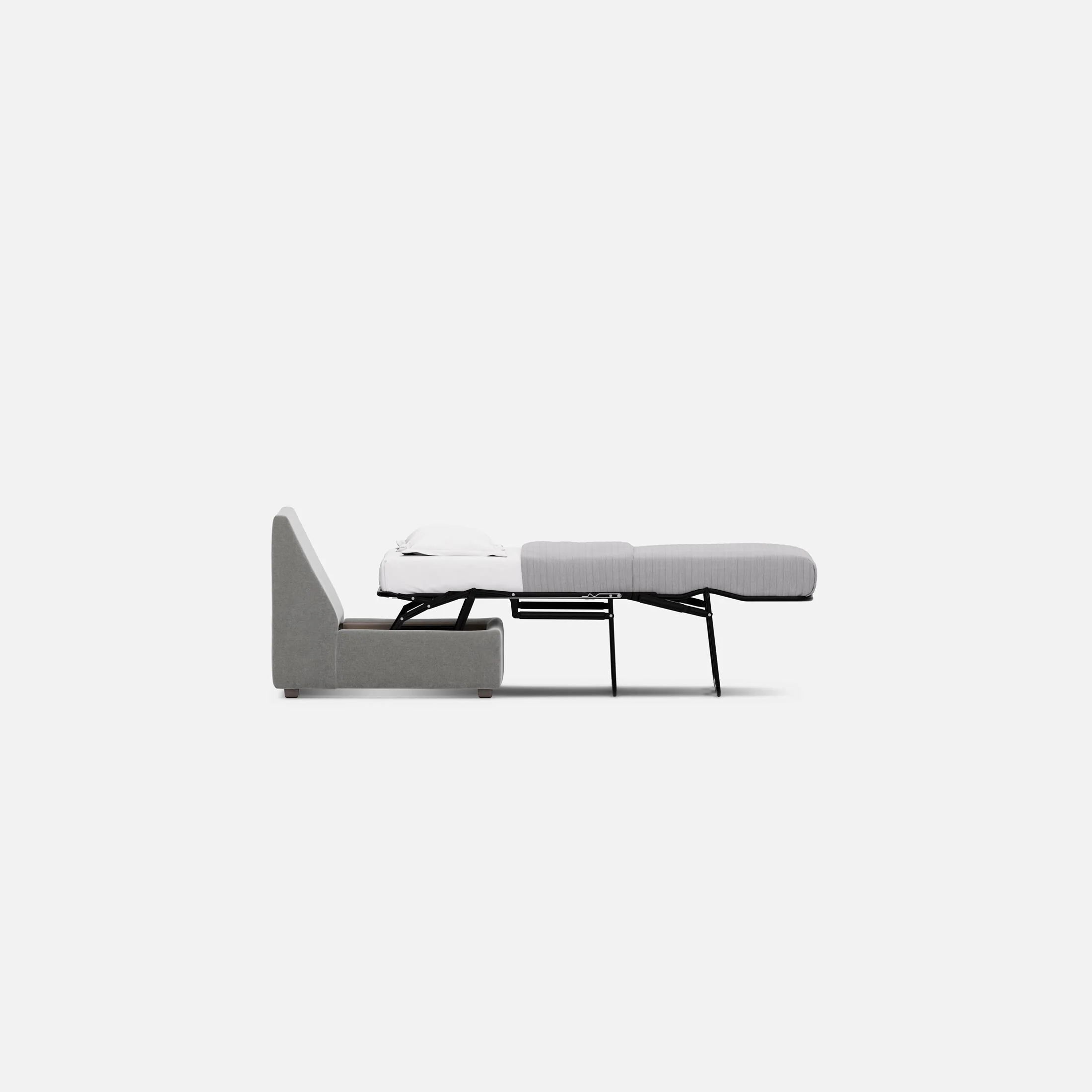 Modular One Armless Full Memory Foam Sleeper Sofa - Image 8
