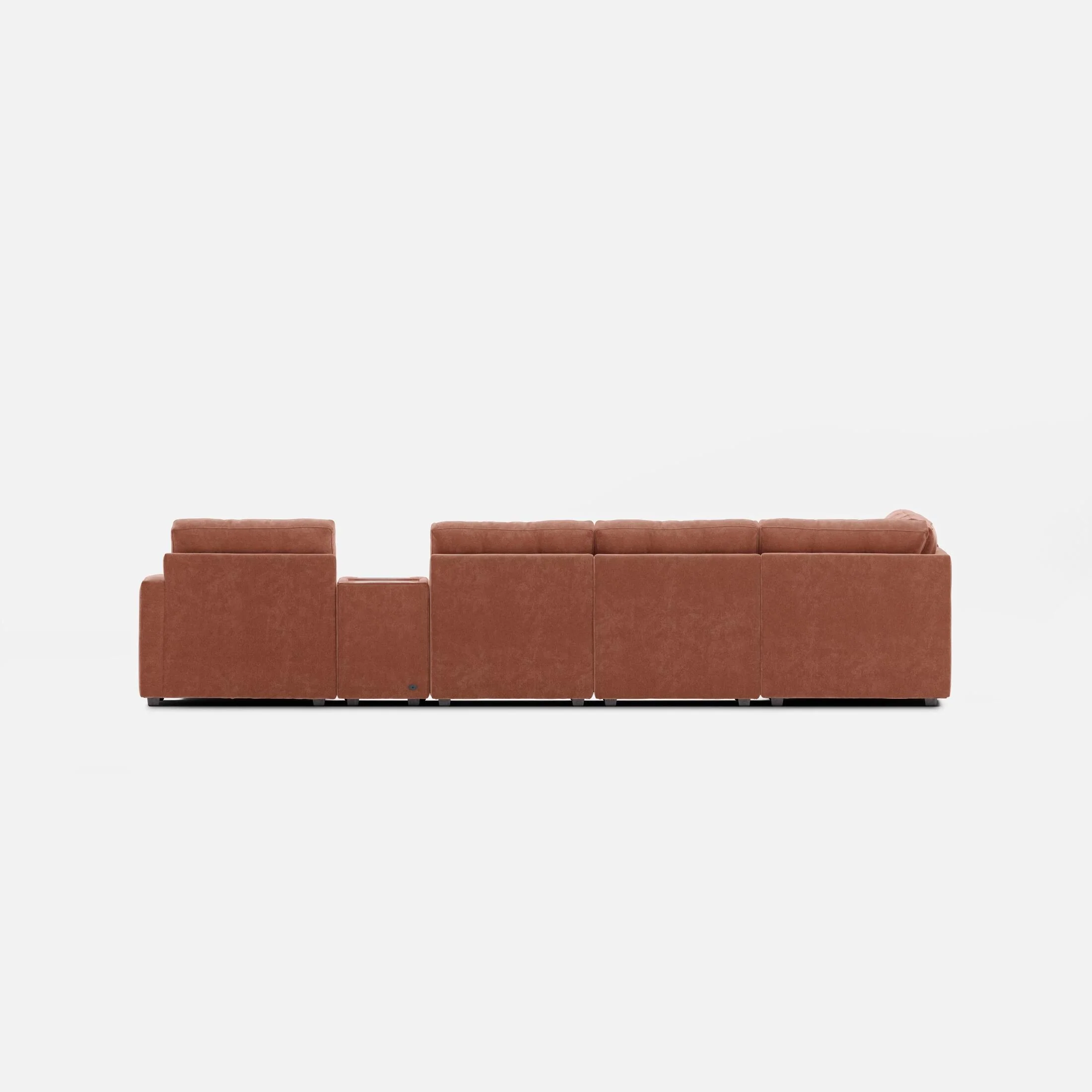 Modular One Right Facing 8-Piece Sectional - Cantaloupe - Image 5