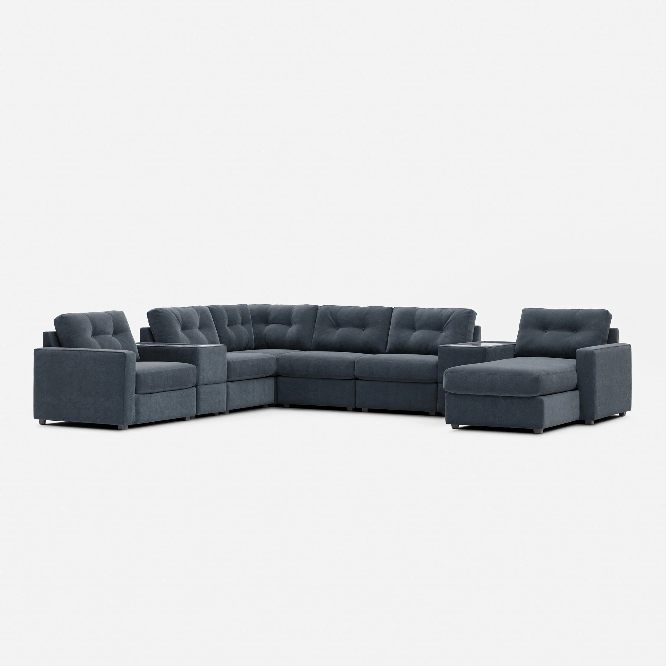 Modular One Right Facing 8-Piece Sectional - Navy - Image 3