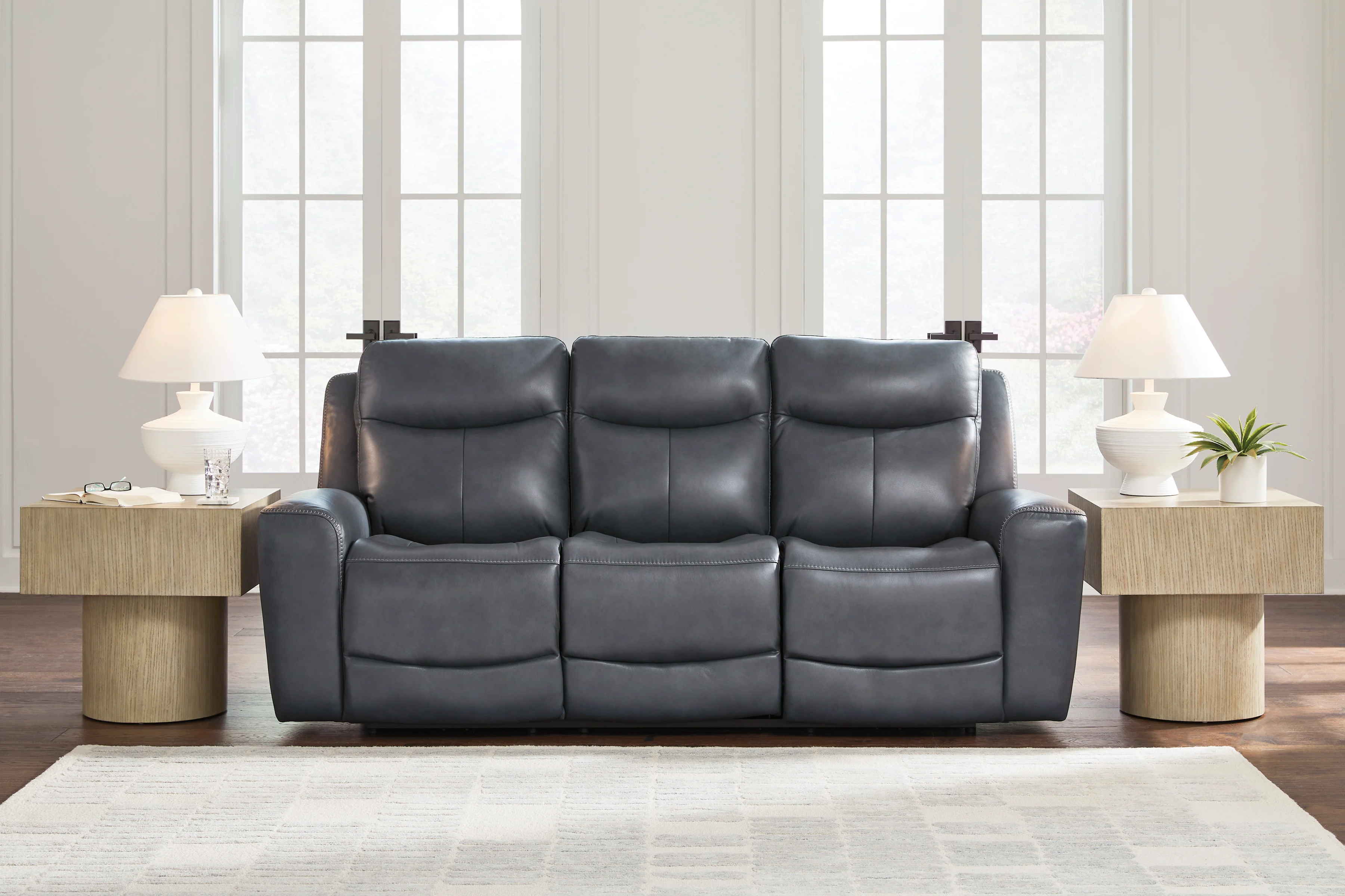 Momentum Moves Leather Power Reclining Sofa with Adjustable Headrest - Image 2