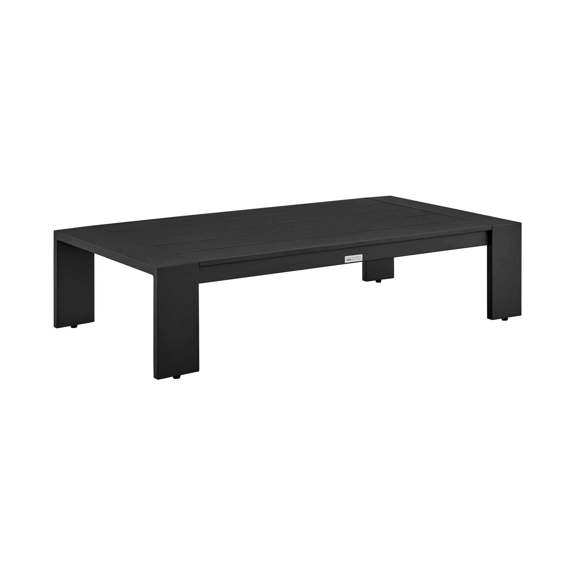 Mongo 4 Piece Outdoor Patio Furniture Set in Black Aluminum with Gray Cushions - Image 10