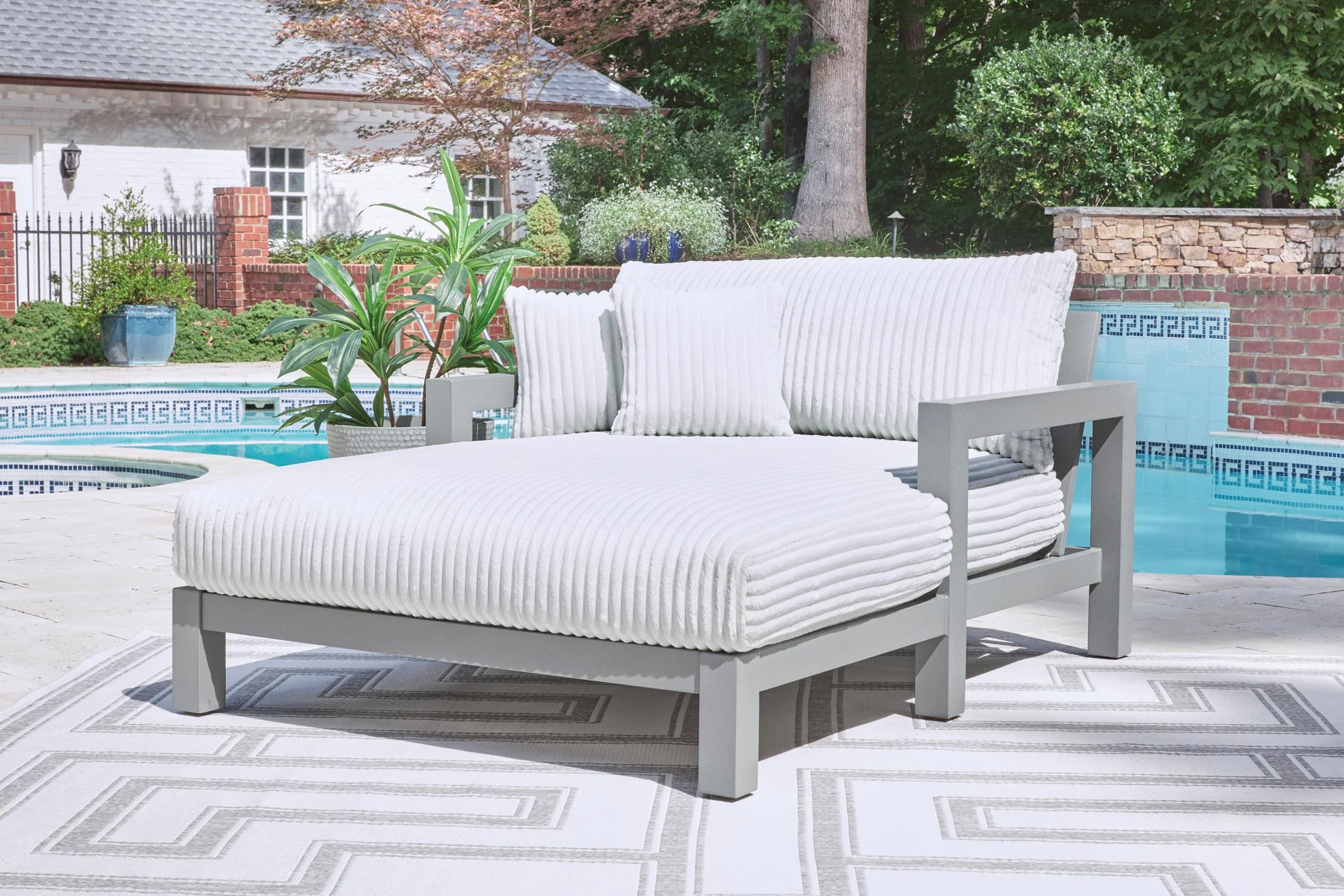 Ashley Moonlight View Outdoor Patio Chaise Lounge - Image 2