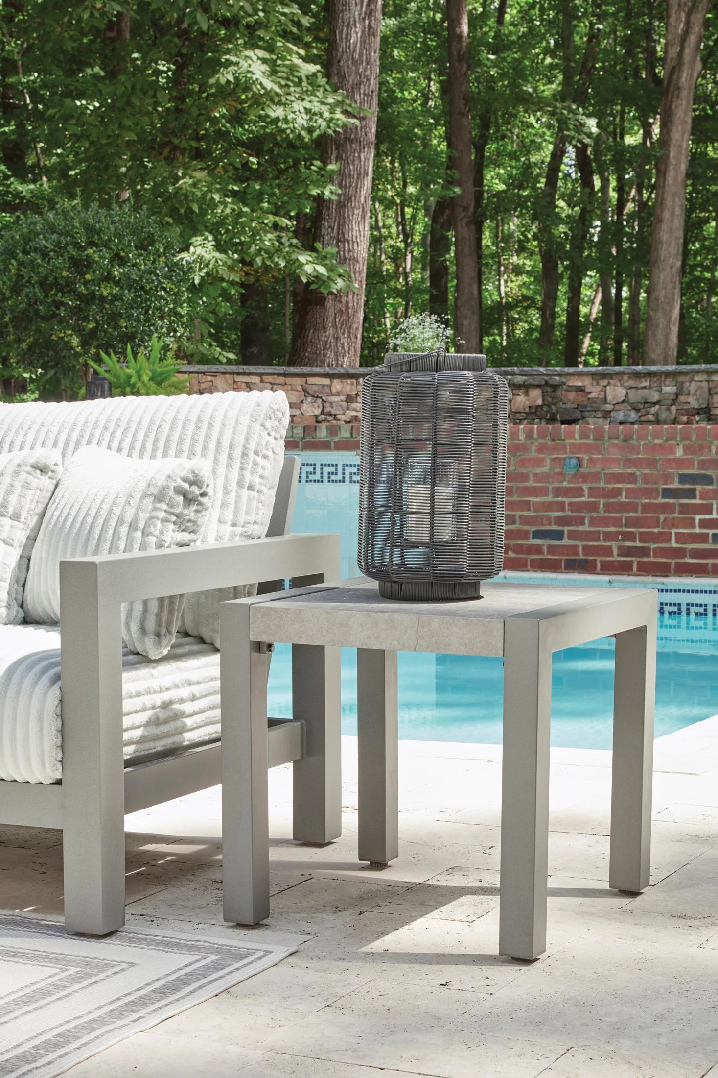 Ashley Moonlight View Outdoor Patio End Table - Image 2