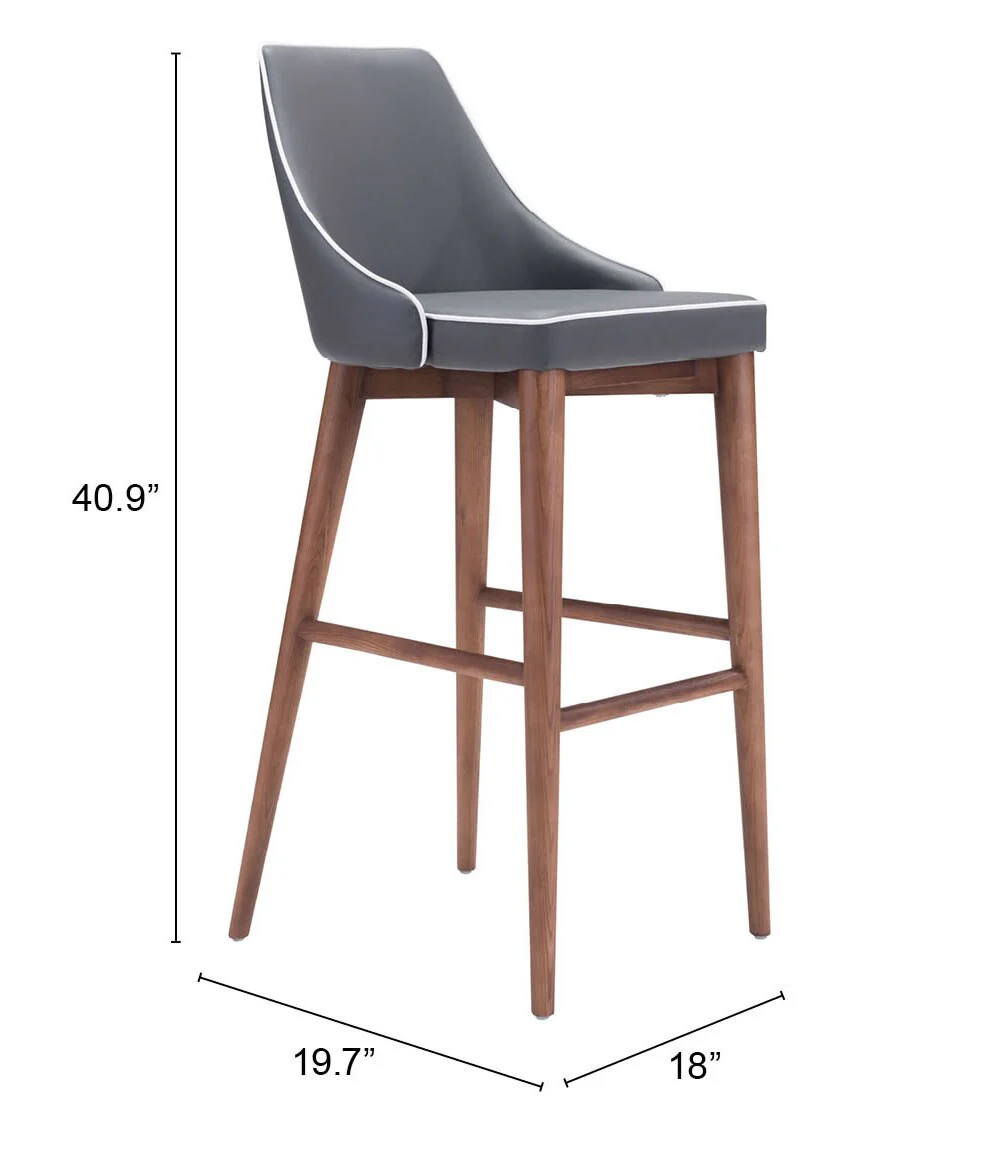 Moor Barstool Dark Gray - Image 3