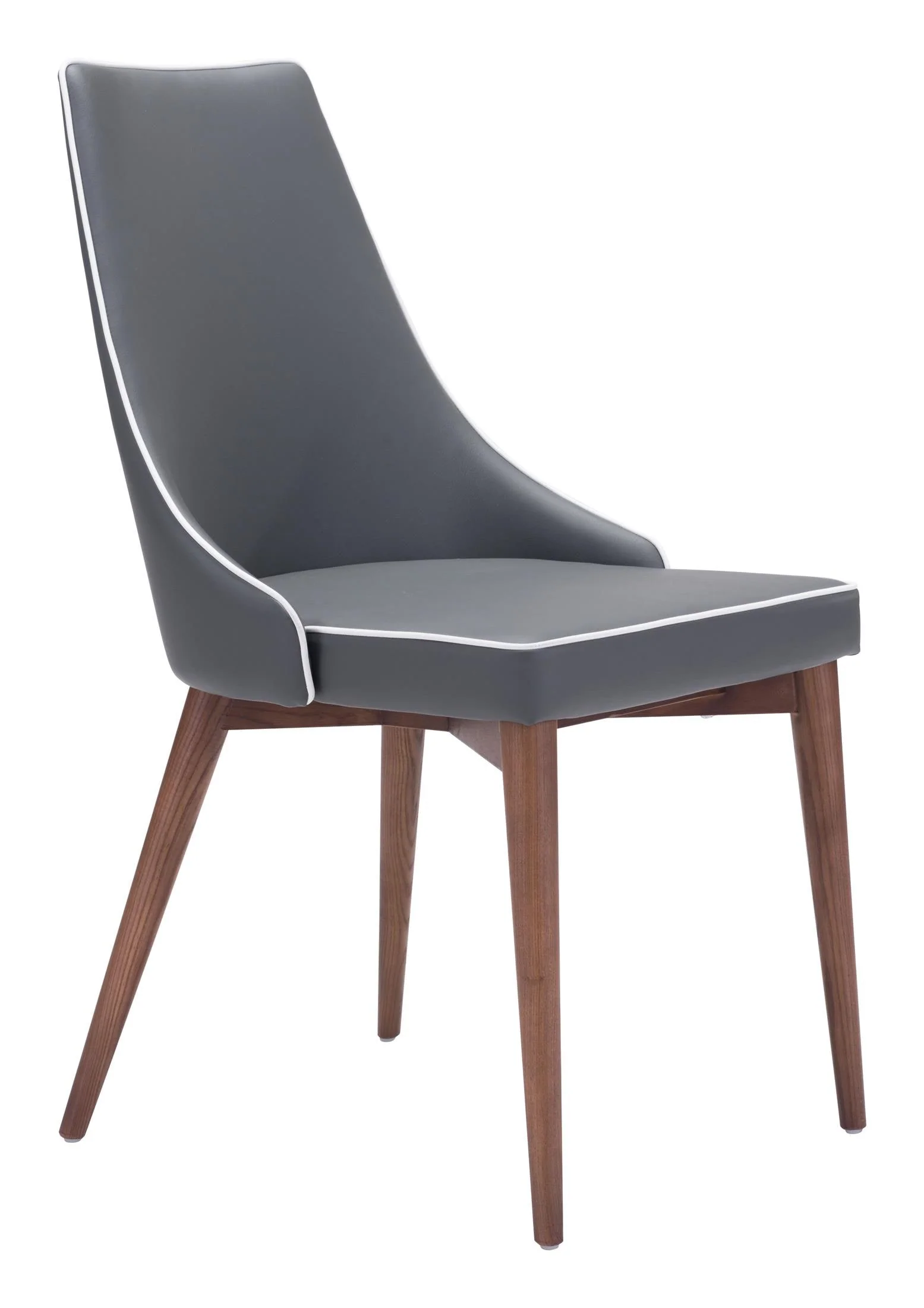 Moor Dining Chair (Set of 2) Dark Gray - Image 4