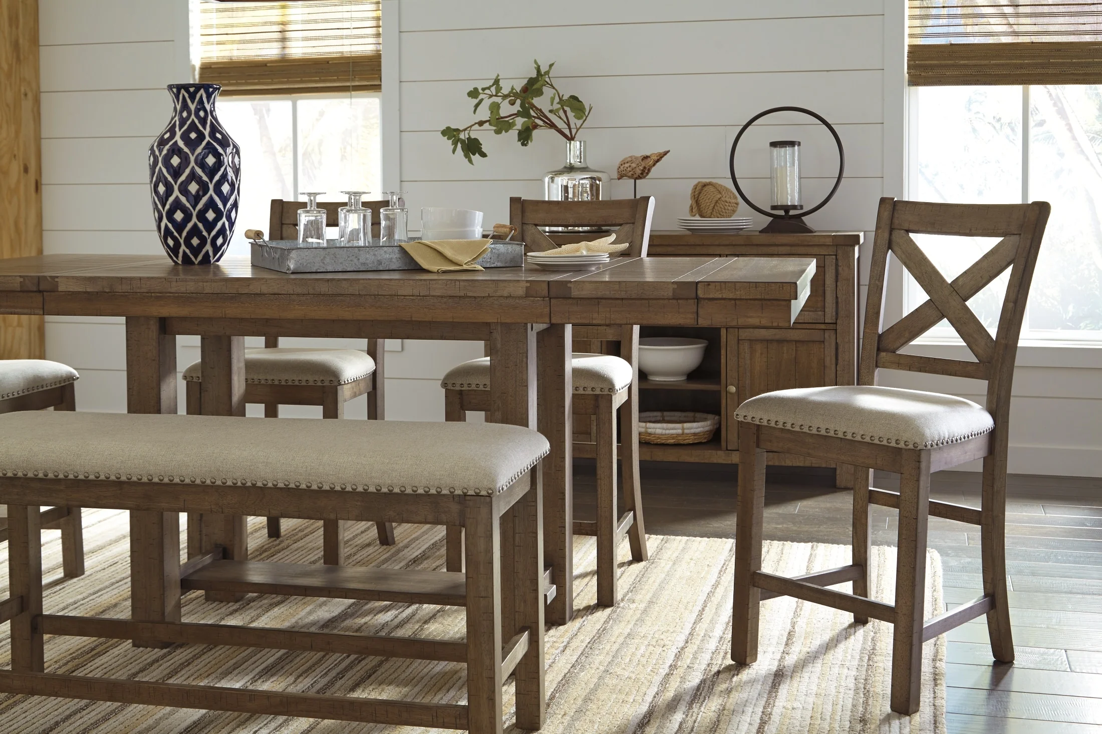 Moriville Counter Height Dining Bench - Image 3