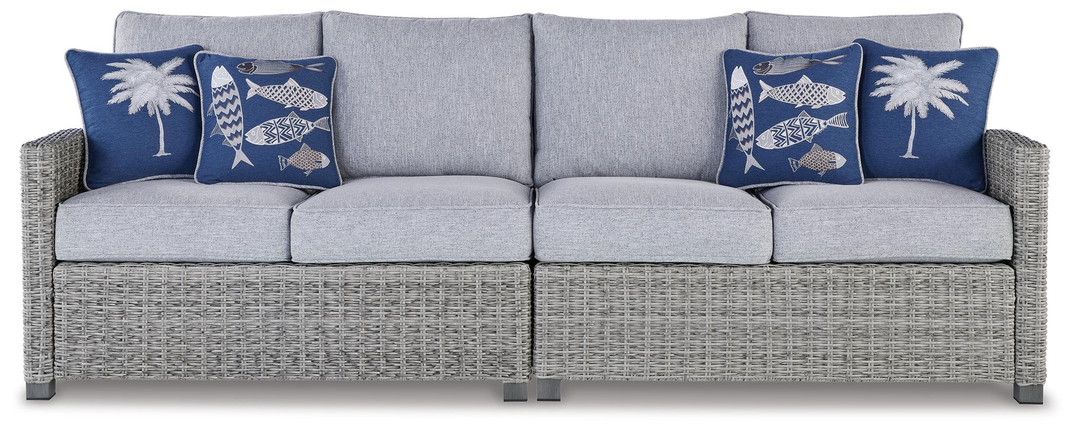 Naples Beach Outdoor Loveseat with Cushion - Image 3