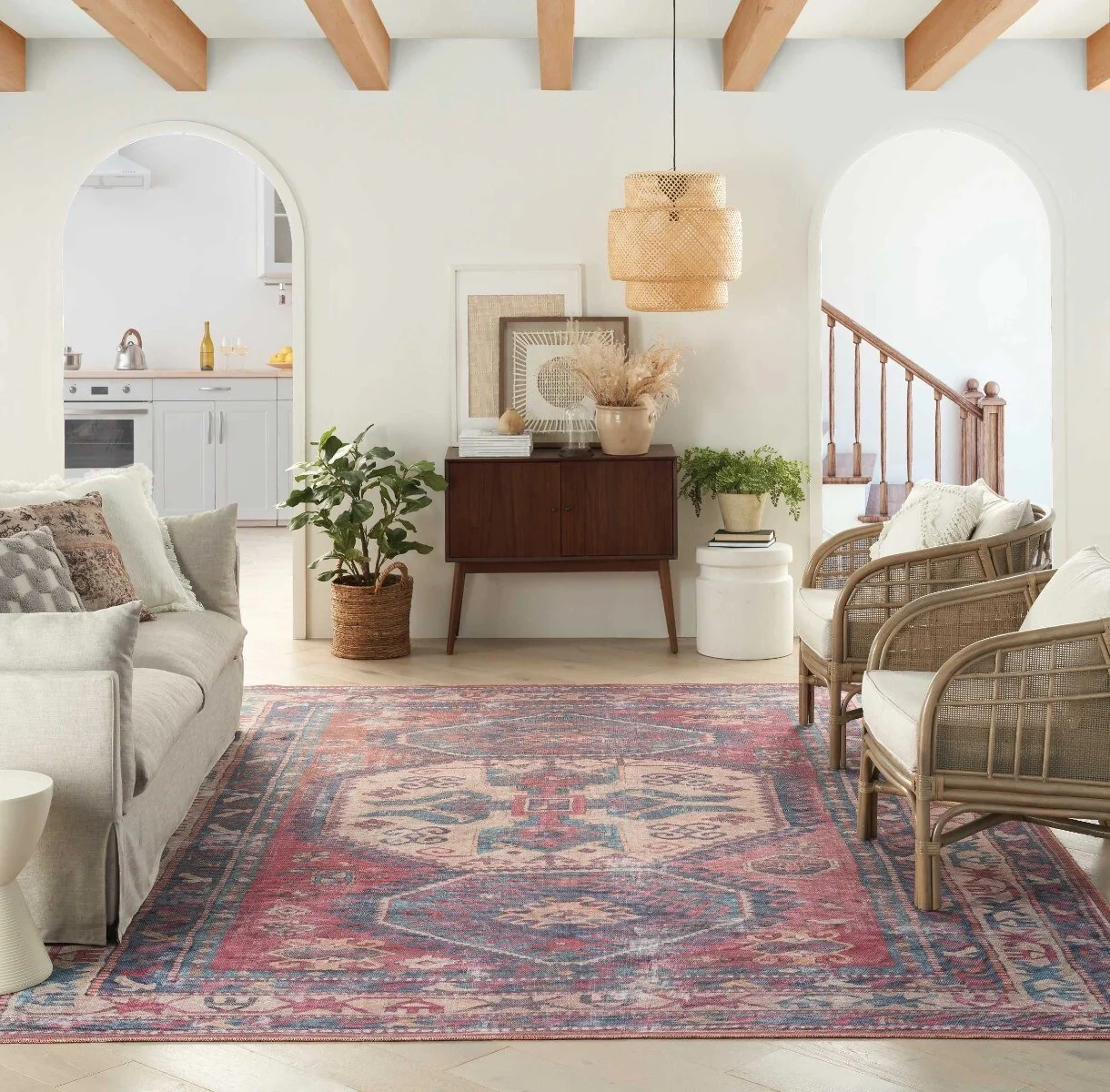 NC1 7'10" x 9'10" Washable Rug - Image 14