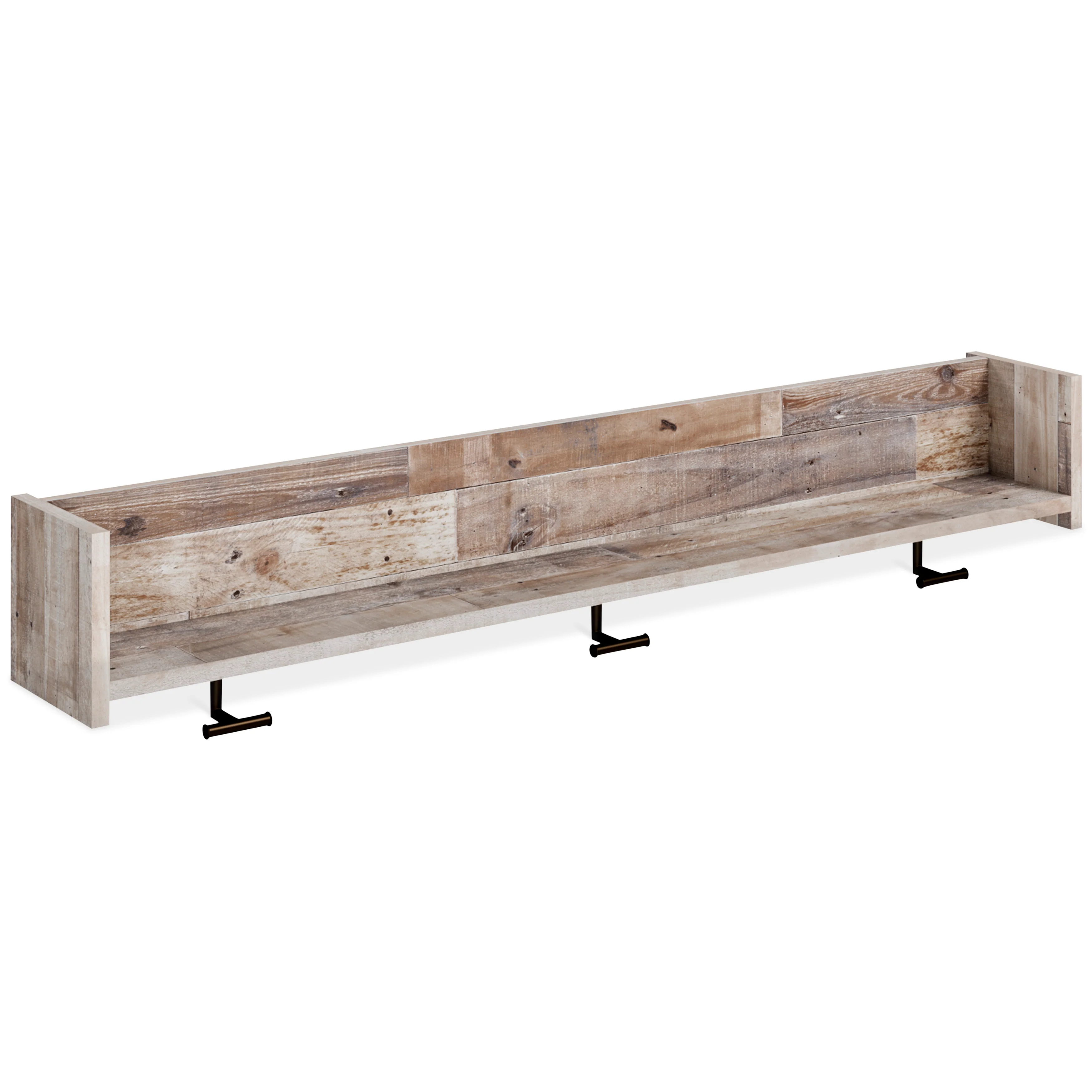 Neilsville Wall Mounted Coat Rack with Shelf and 3 Hooks - Image 6