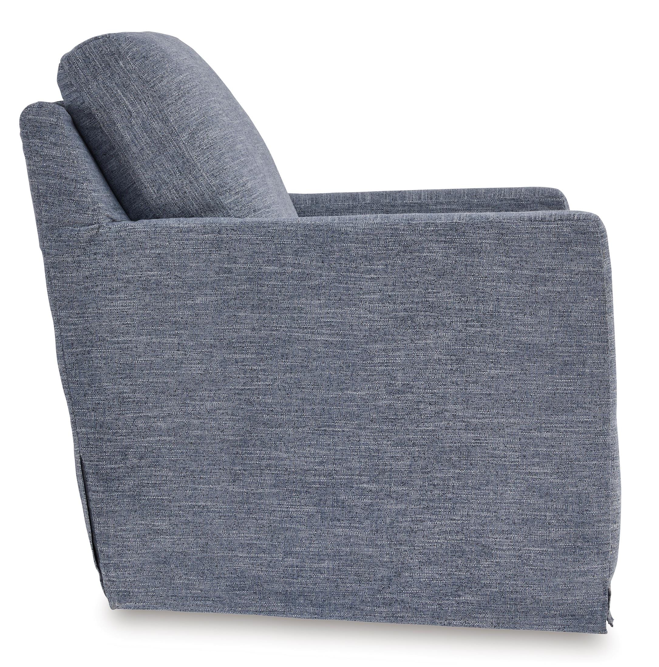 Nenana Next-Gen Nuvella Swivel Glider Accent Chair - Image 10