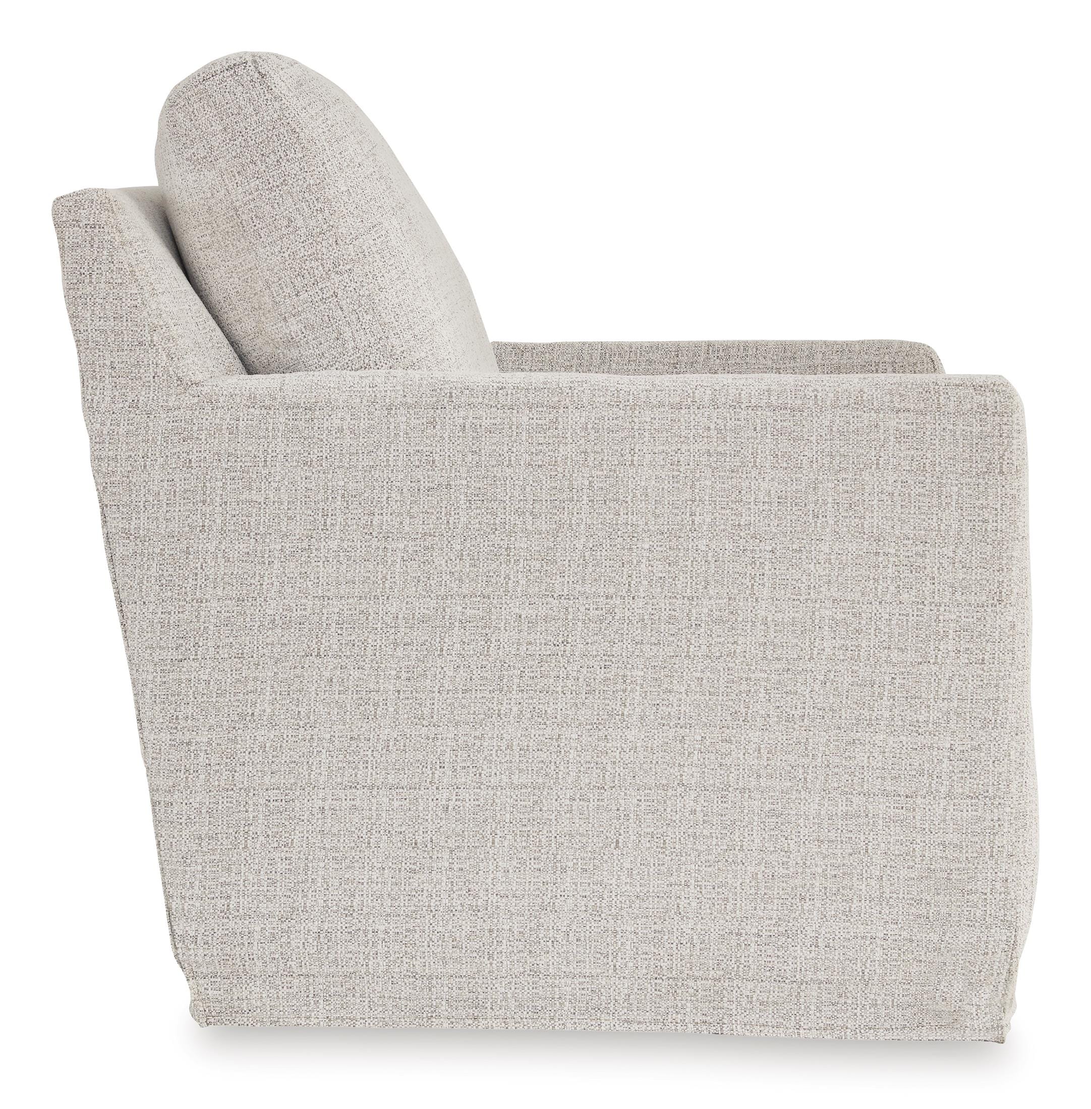 Nenana Next-Gen Nuvella Swivel Glider Accent Chair - Image 4