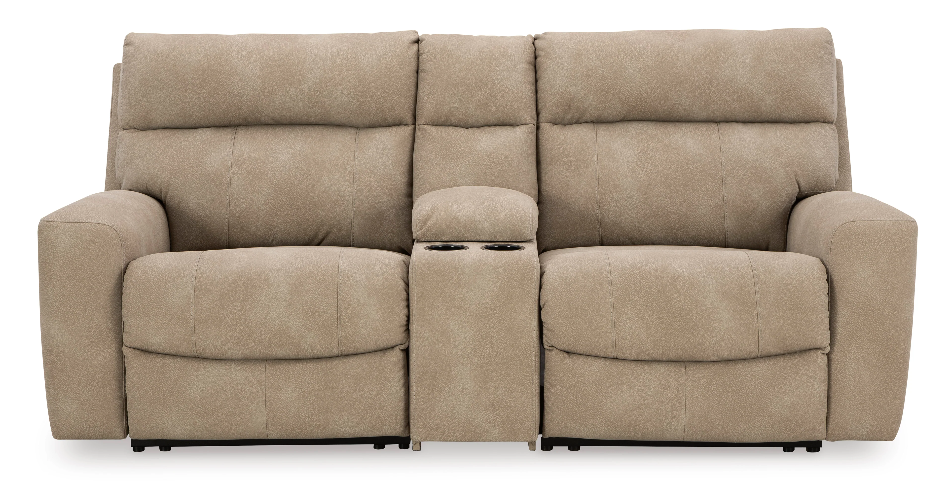 Next-Gen DuraPella 3-Piece Power Reclining Sectional Loveseat with Console - Image 2