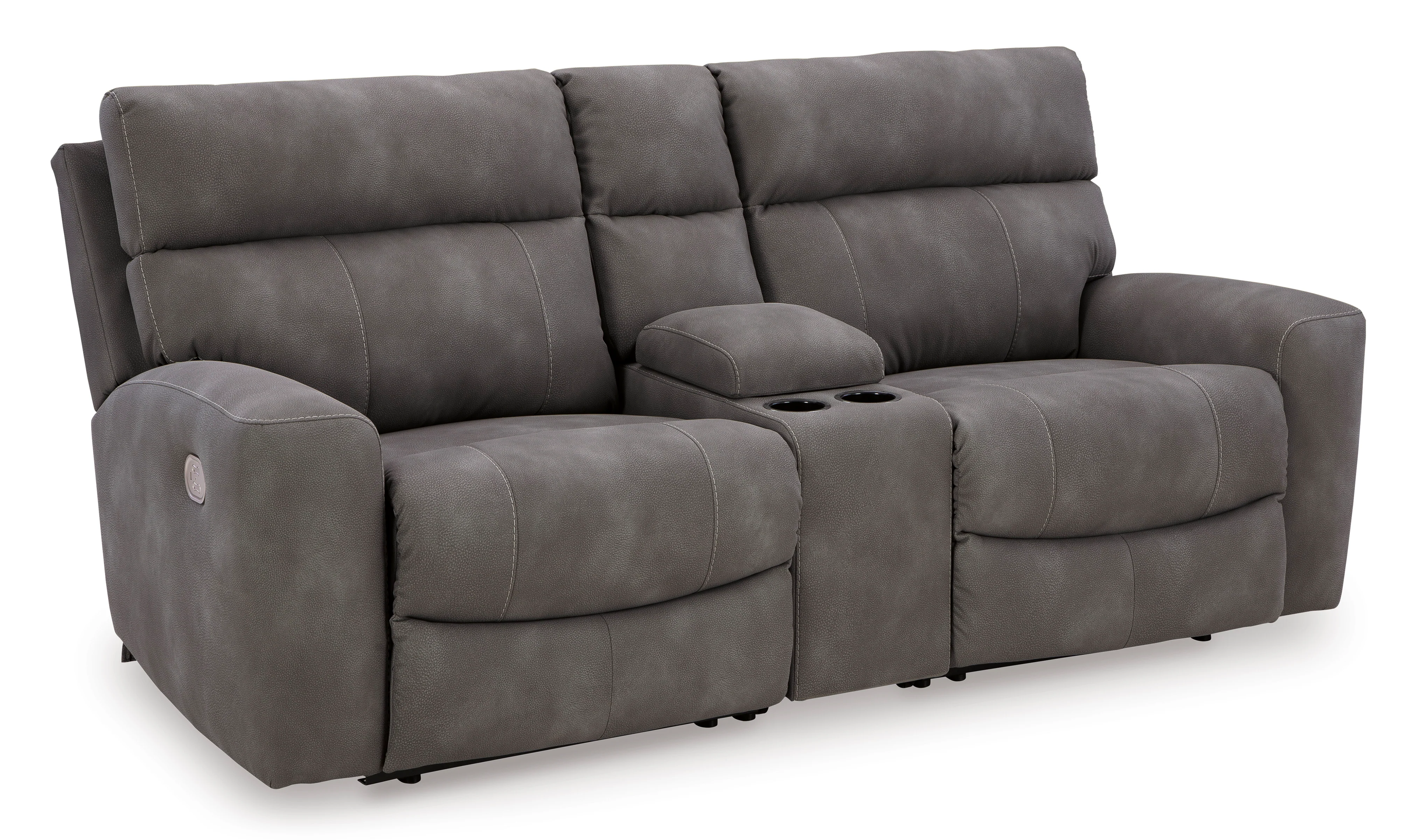 Next-Gen DuraPella 3-Piece Power Reclining Sectional Loveseat with Console - Image 7