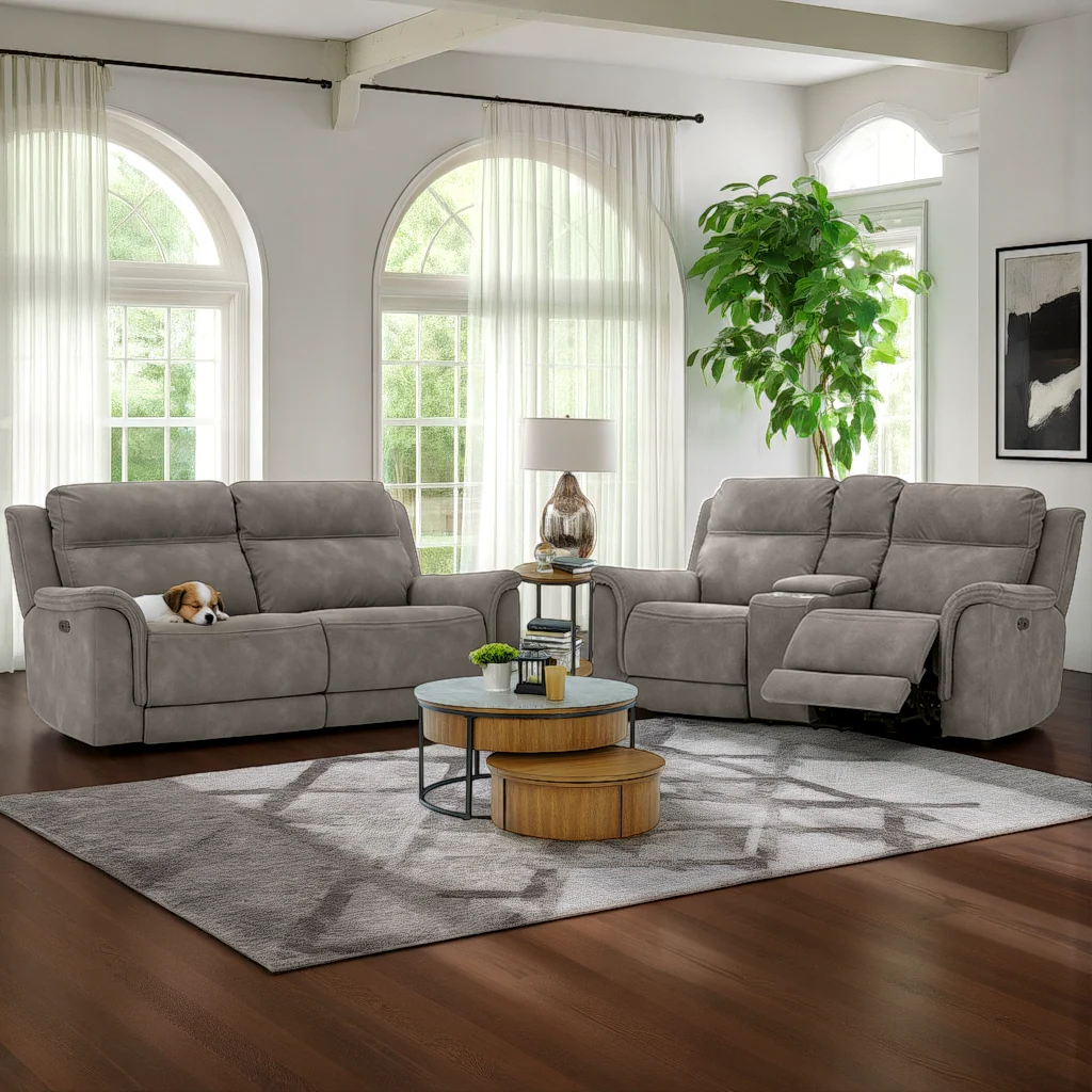Ashley Next-Gen DuraPella Performance Fabric Dual Power Reclining Sofa - Image 2