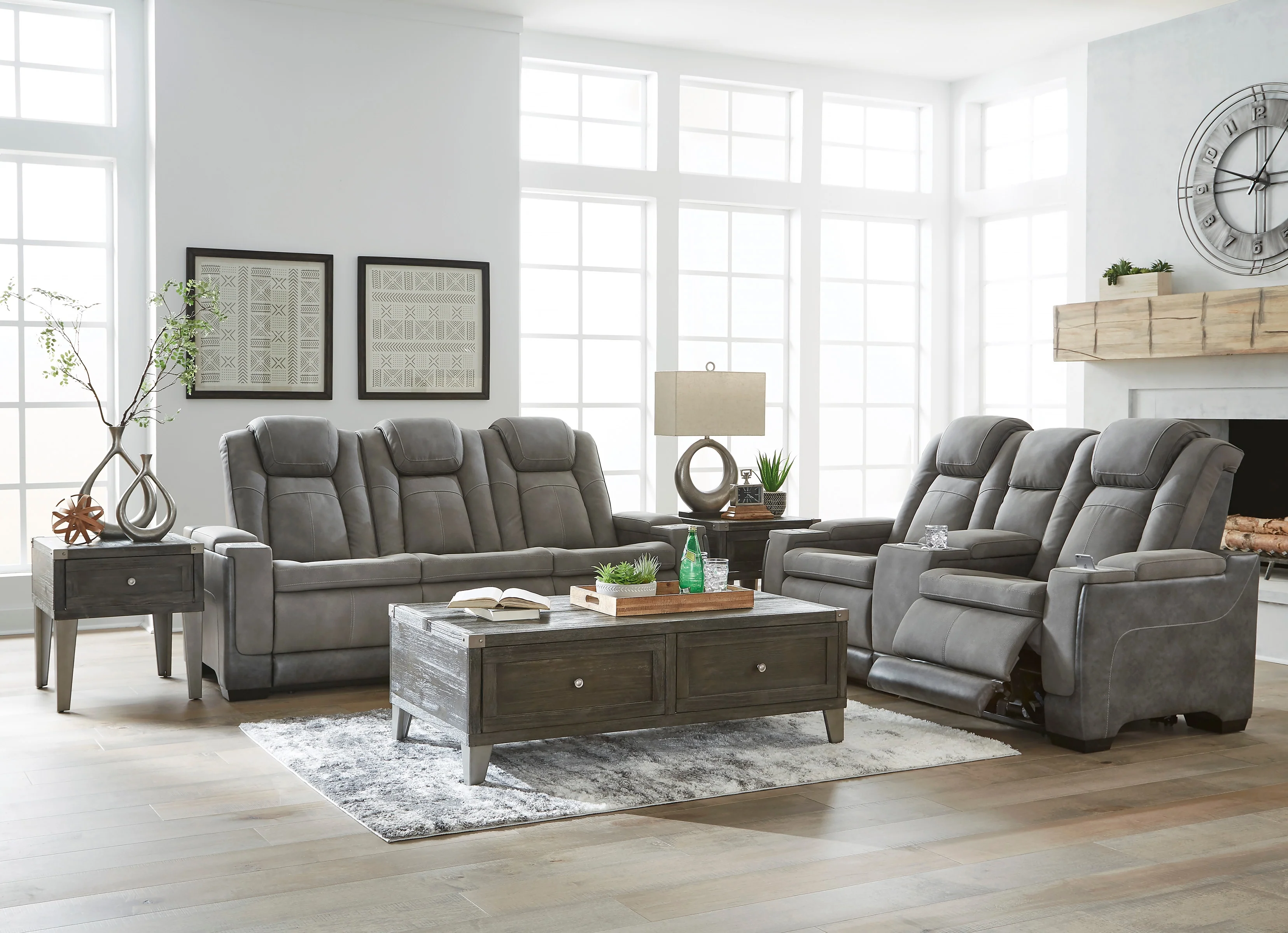 Ashley Next-Gen DuraPella Performance Fabric Dual Power Reclining Sofa - Image 14