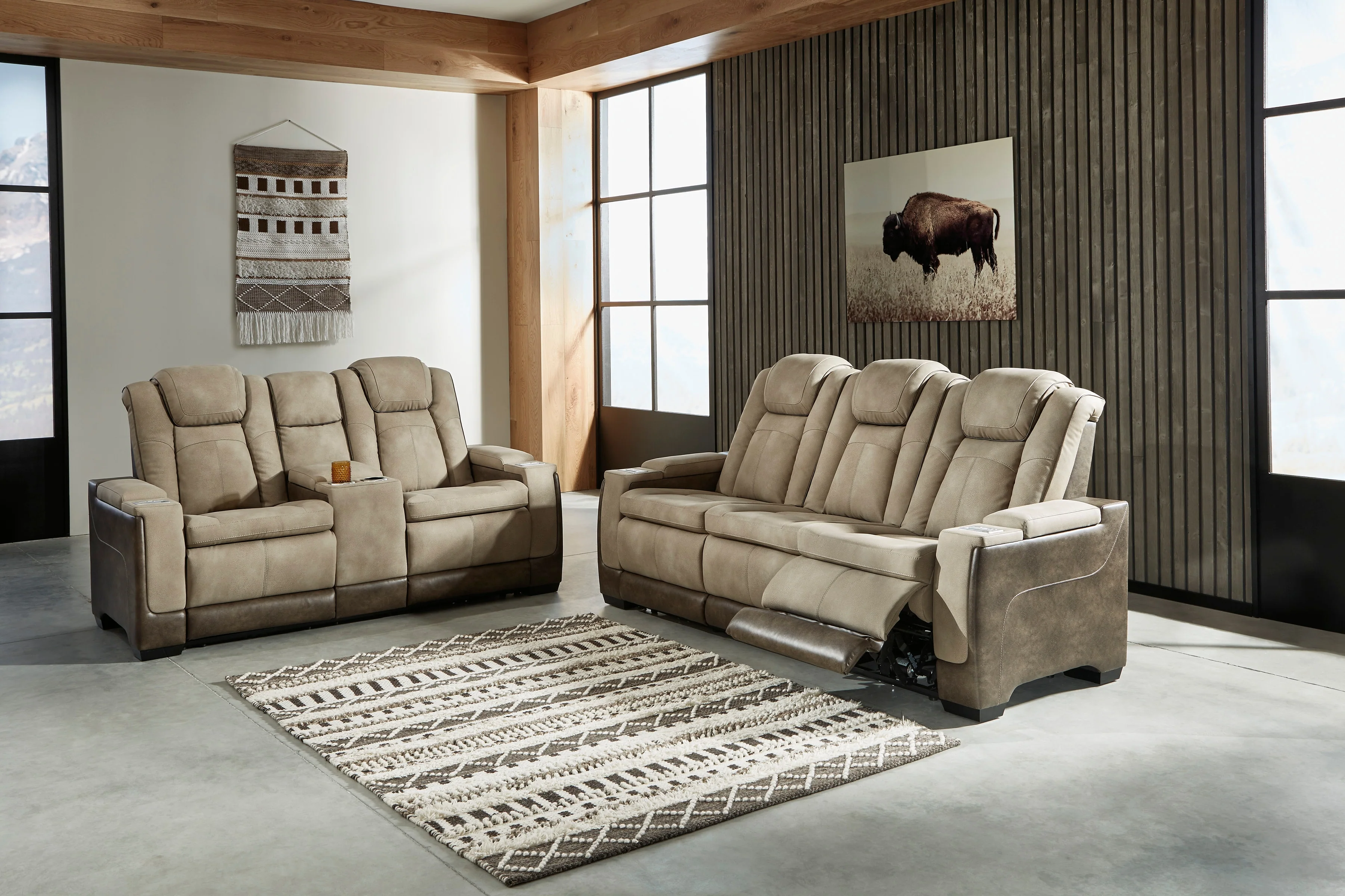 Ashley Next-Gen DuraPella Performance Fabric Dual Power Reclining Sofa - Image 3