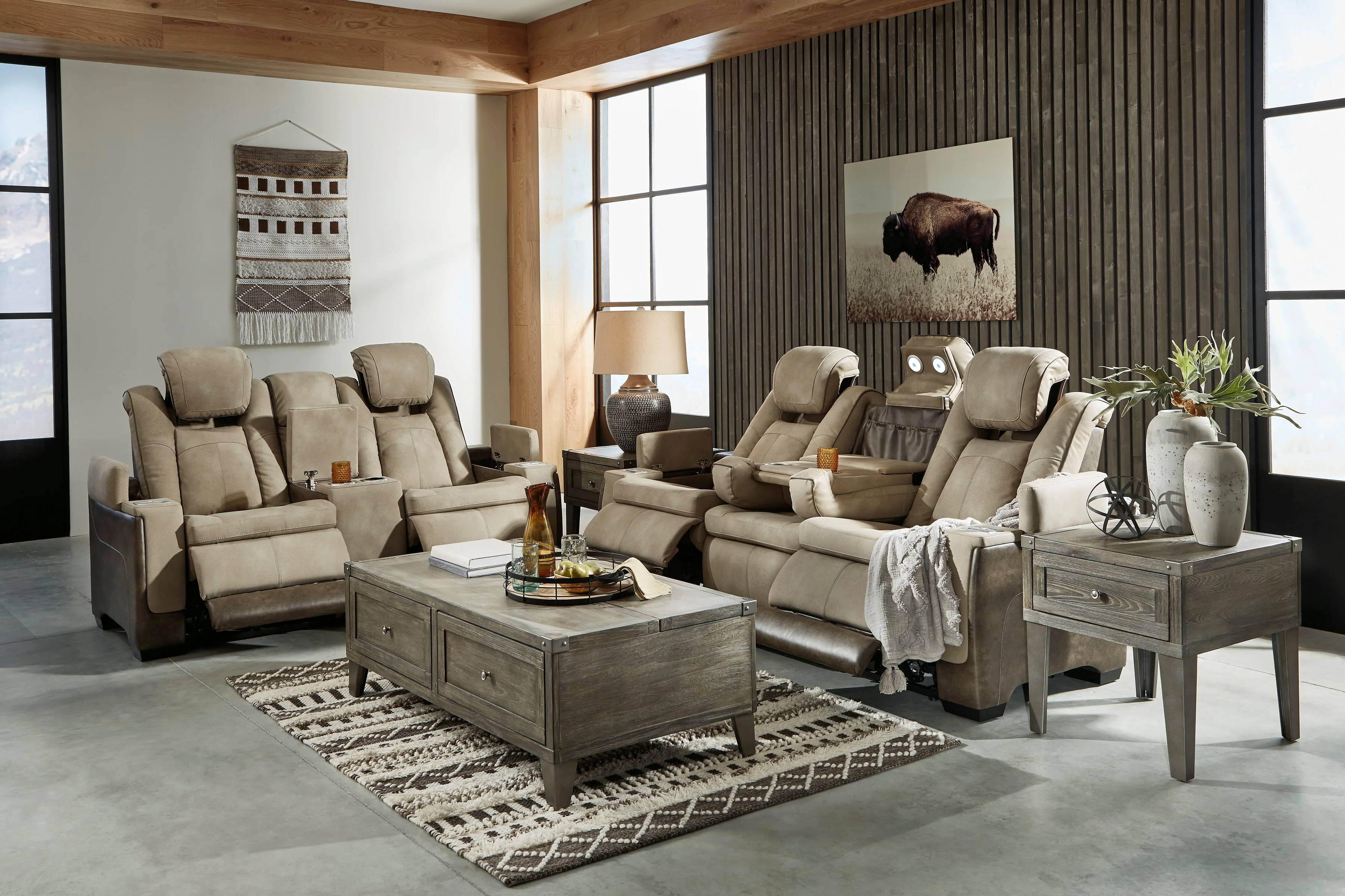 Ashley Next-Gen DuraPella Performance Fabric Dual Power Reclining Sofa - Image 4