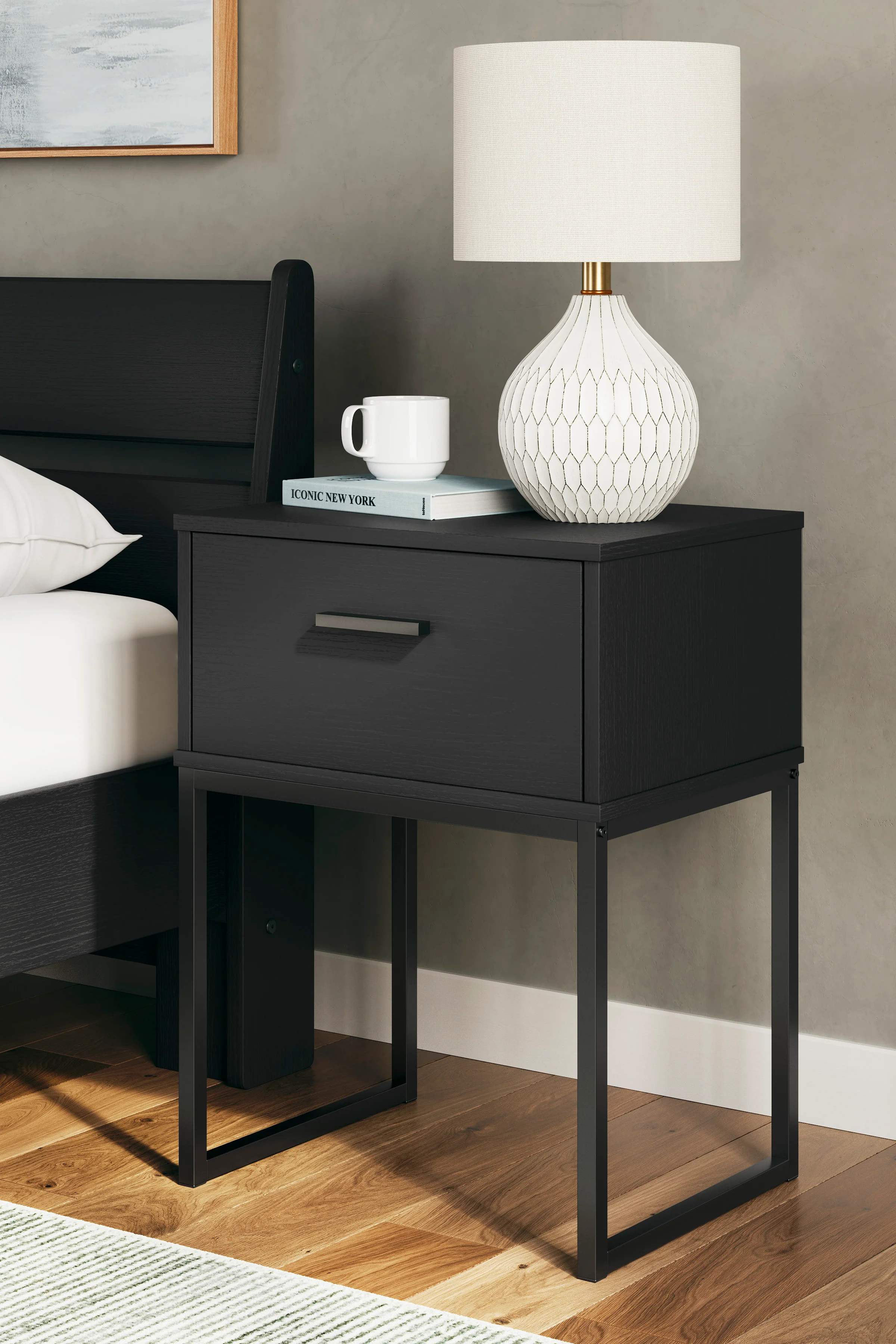 Ashley Socalle 20" 1 Drawer Nightstand - Image 2