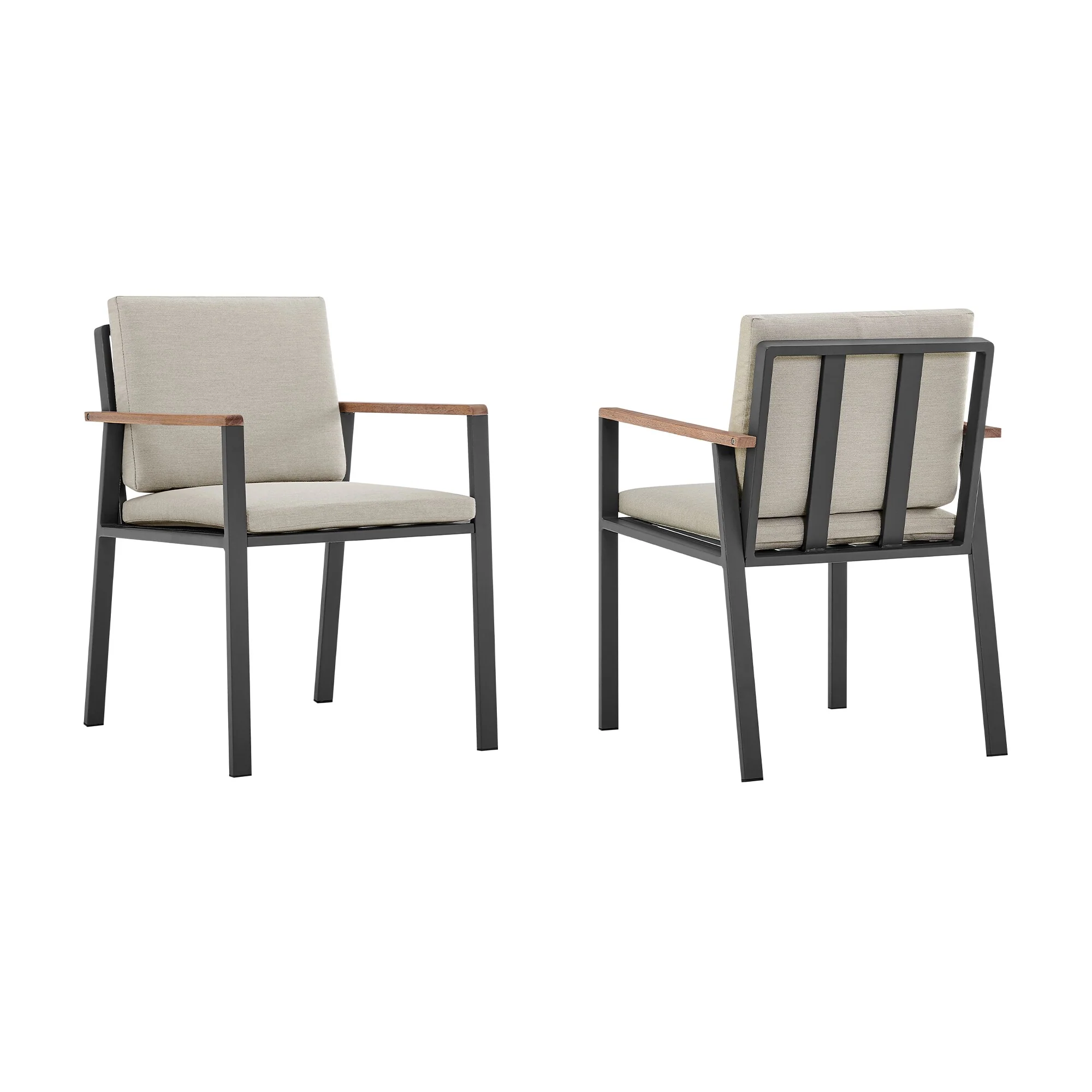 Nofi Outdoor Patio Dining Chair (Set of 2) - Image 2