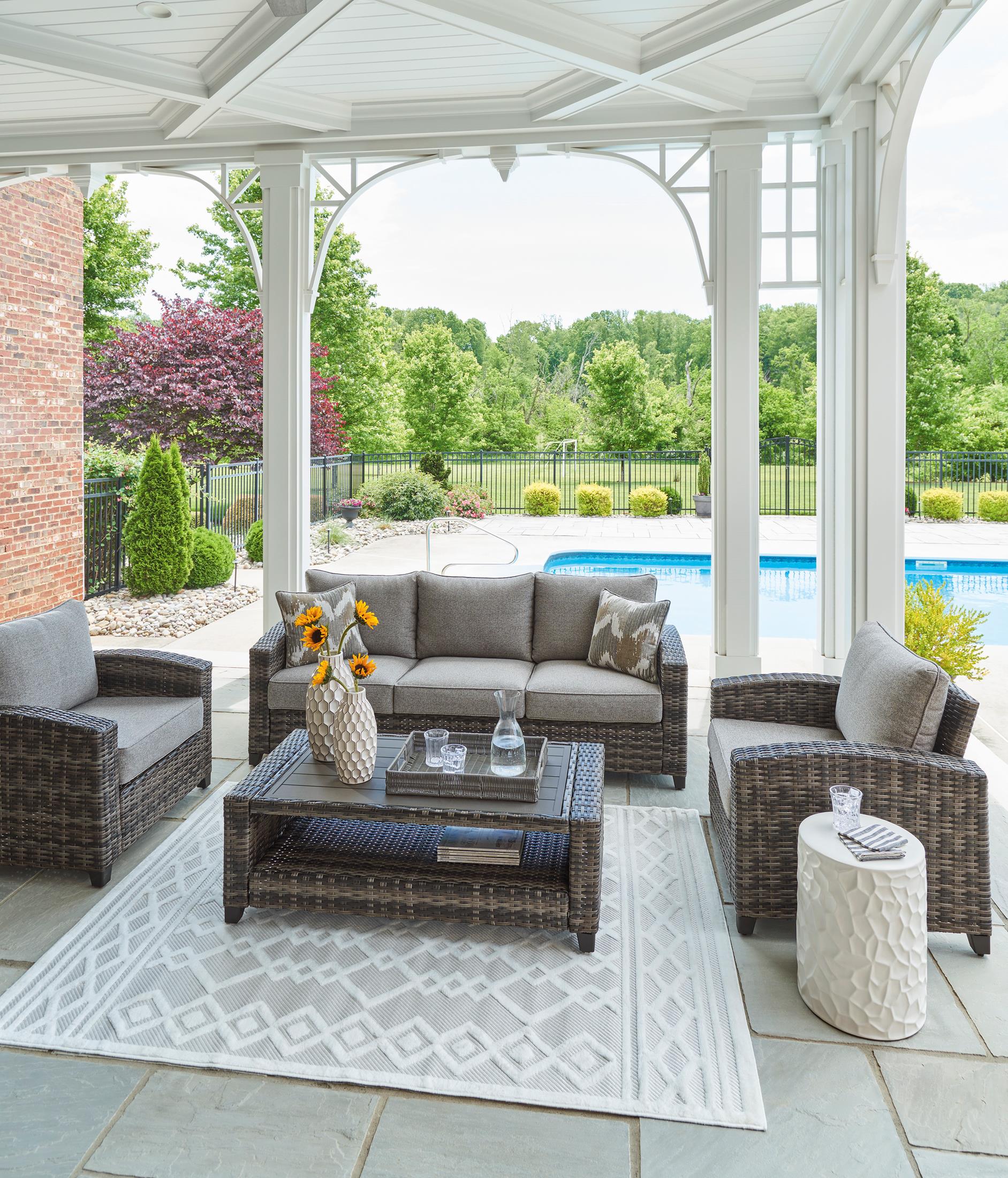 Ashley Oasis Court 4-Piece Outdoor Set - Image 6