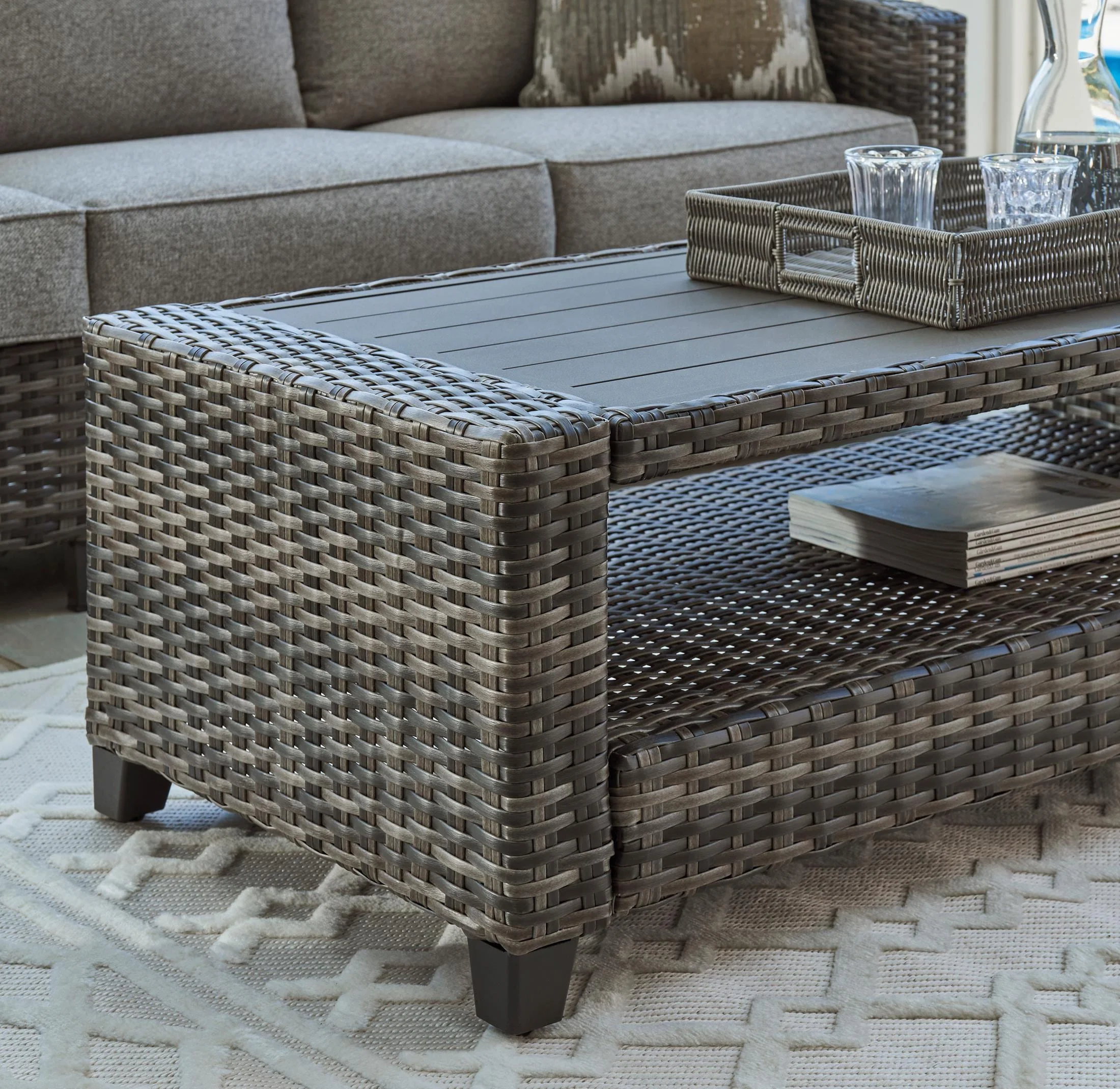 Ashley Oasis Court 4-Piece Outdoor Set - Image 8