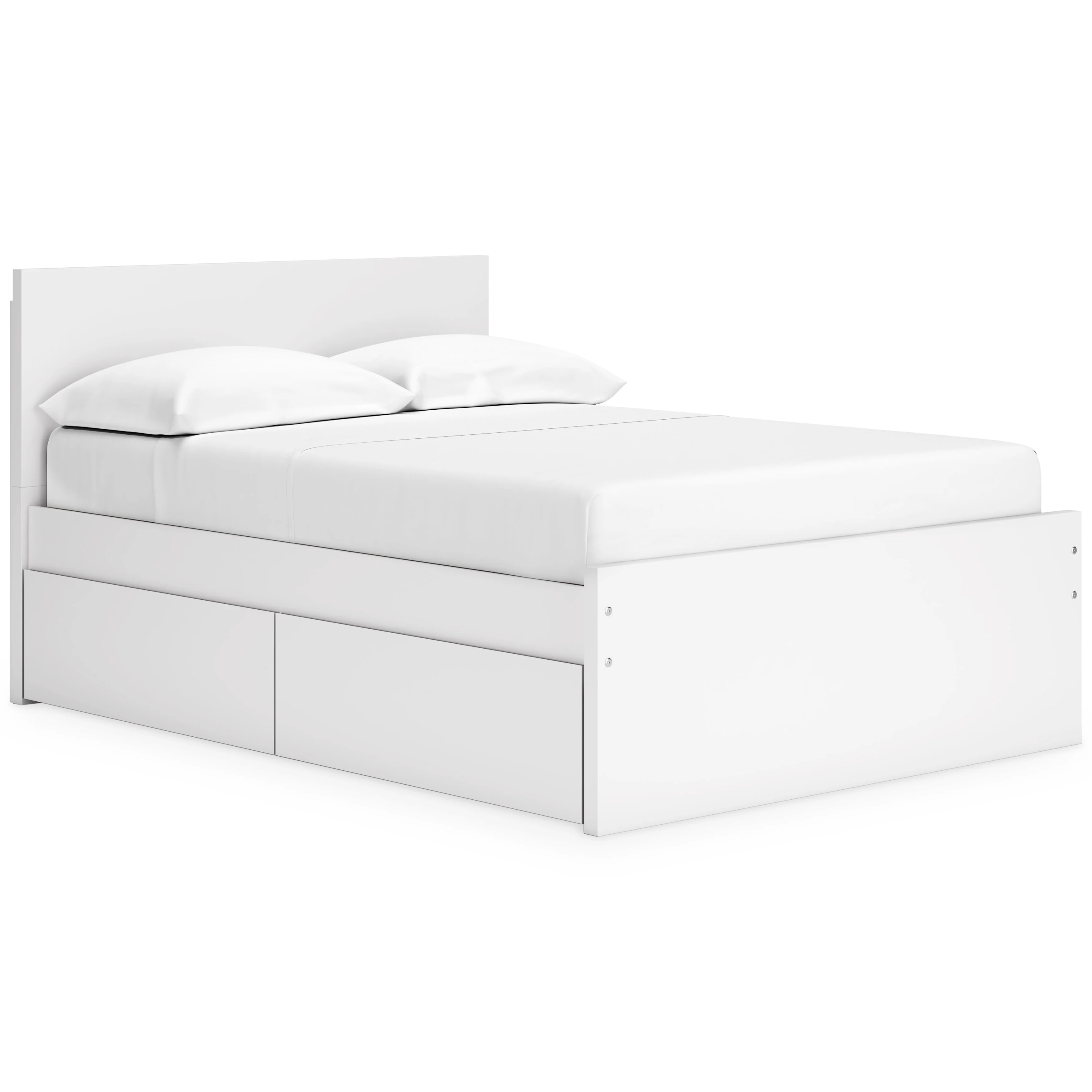 Onita Full Panel Platform Bed with 2 Side Storage