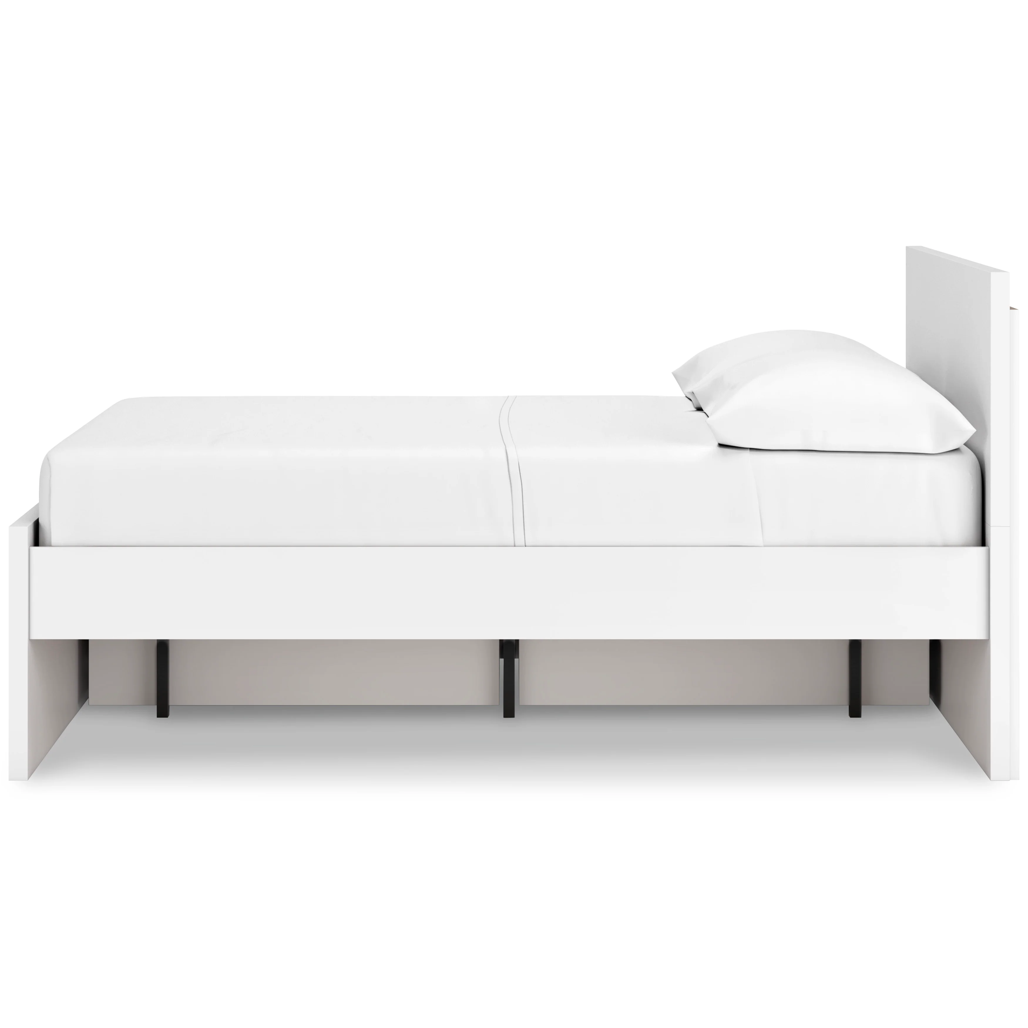 Onita Full Panel Platform Bed with 1 Side Storage - Image 6