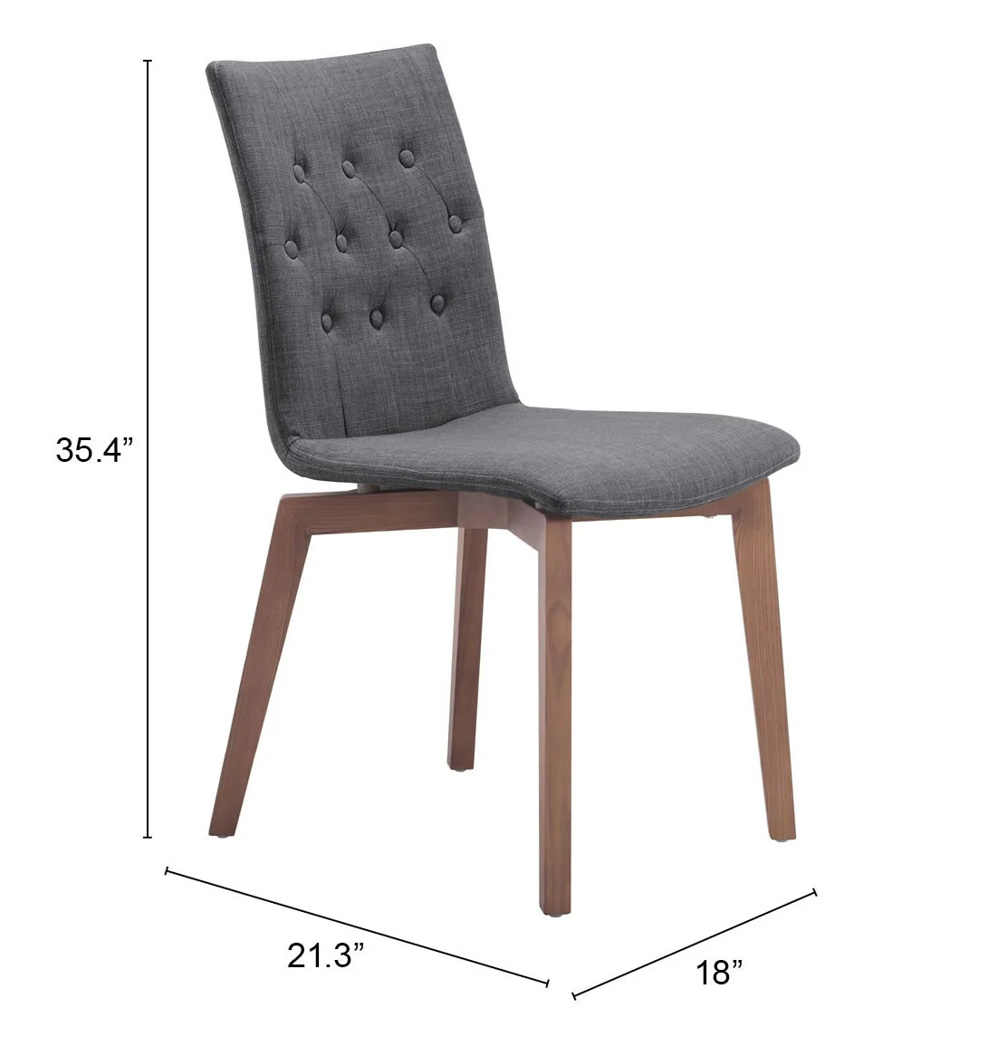 Orebro Dining Chair (Set of 2) Graphite - Image 3