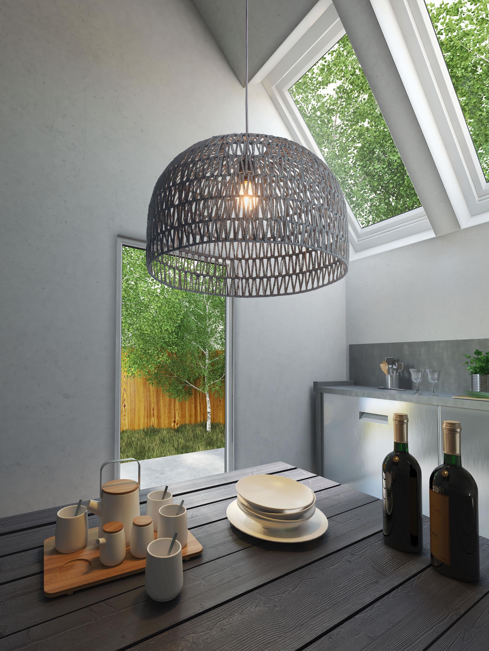 Paradise Ceiling Lamp Gray - Image 2