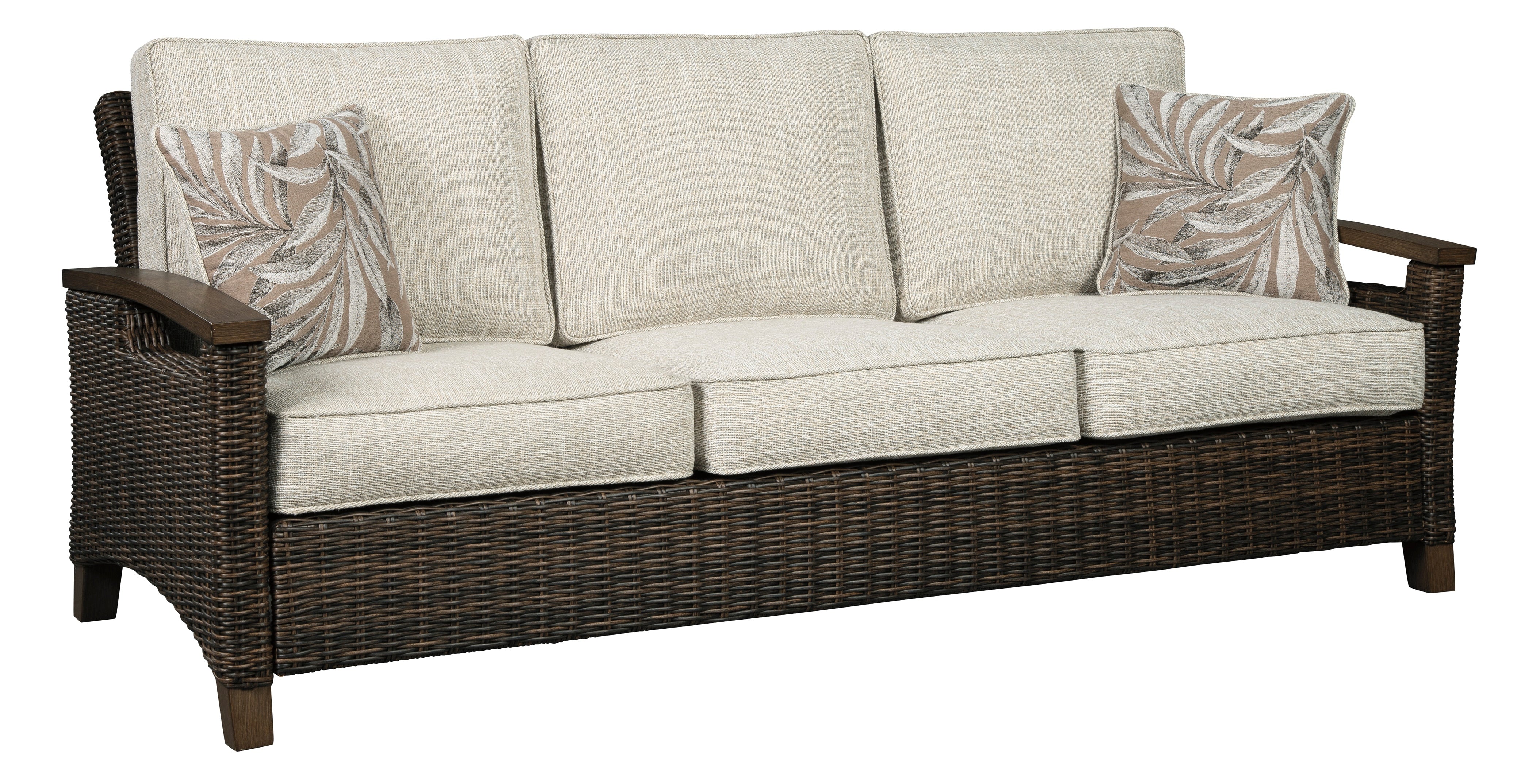 Ashley Paradise Trail Outdoor Patio Sofa with Cushion - Image 3