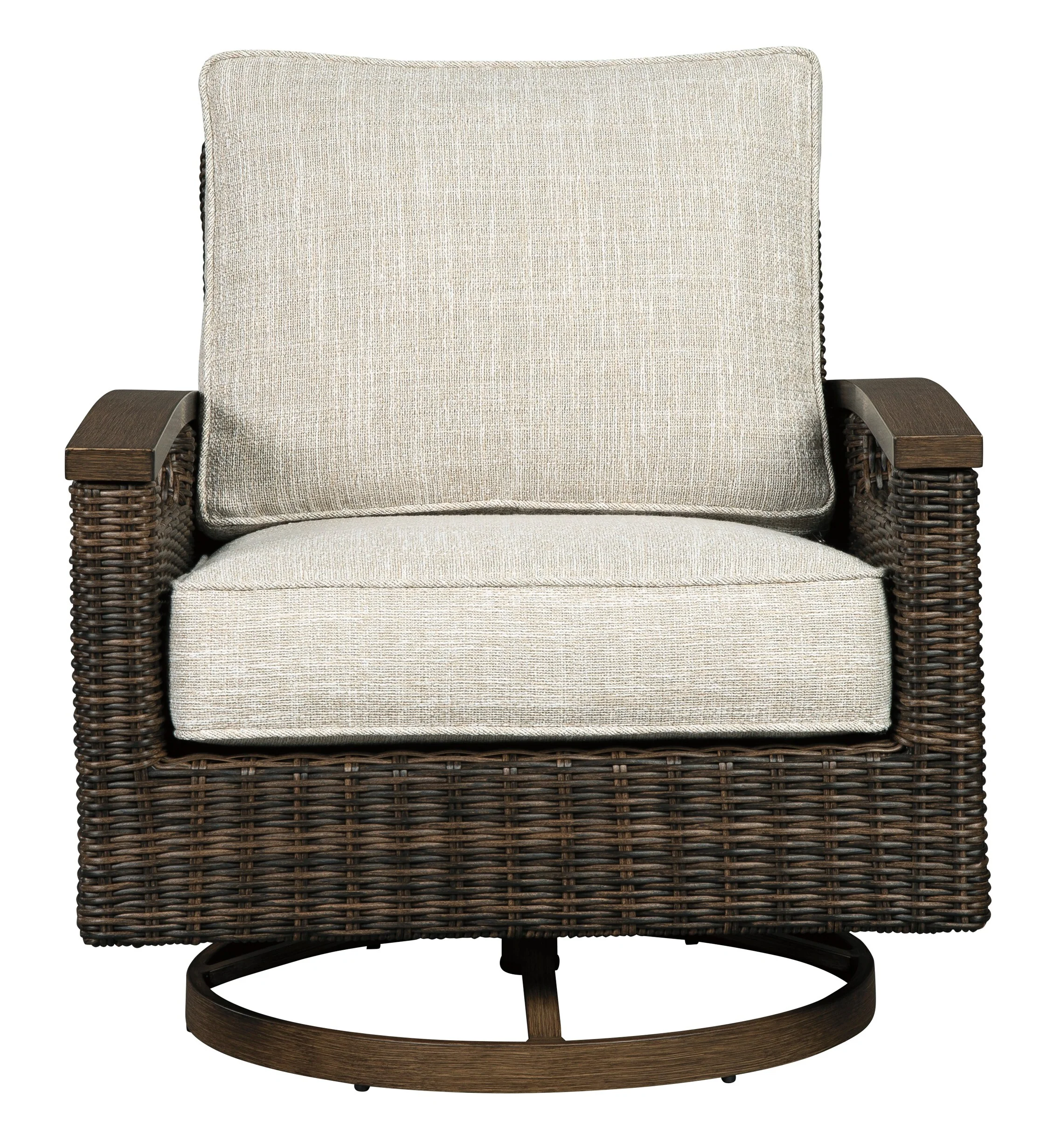 Ashley Paradise Trail Outdoor Patio Swivel Lounge Chair (Set of 2)