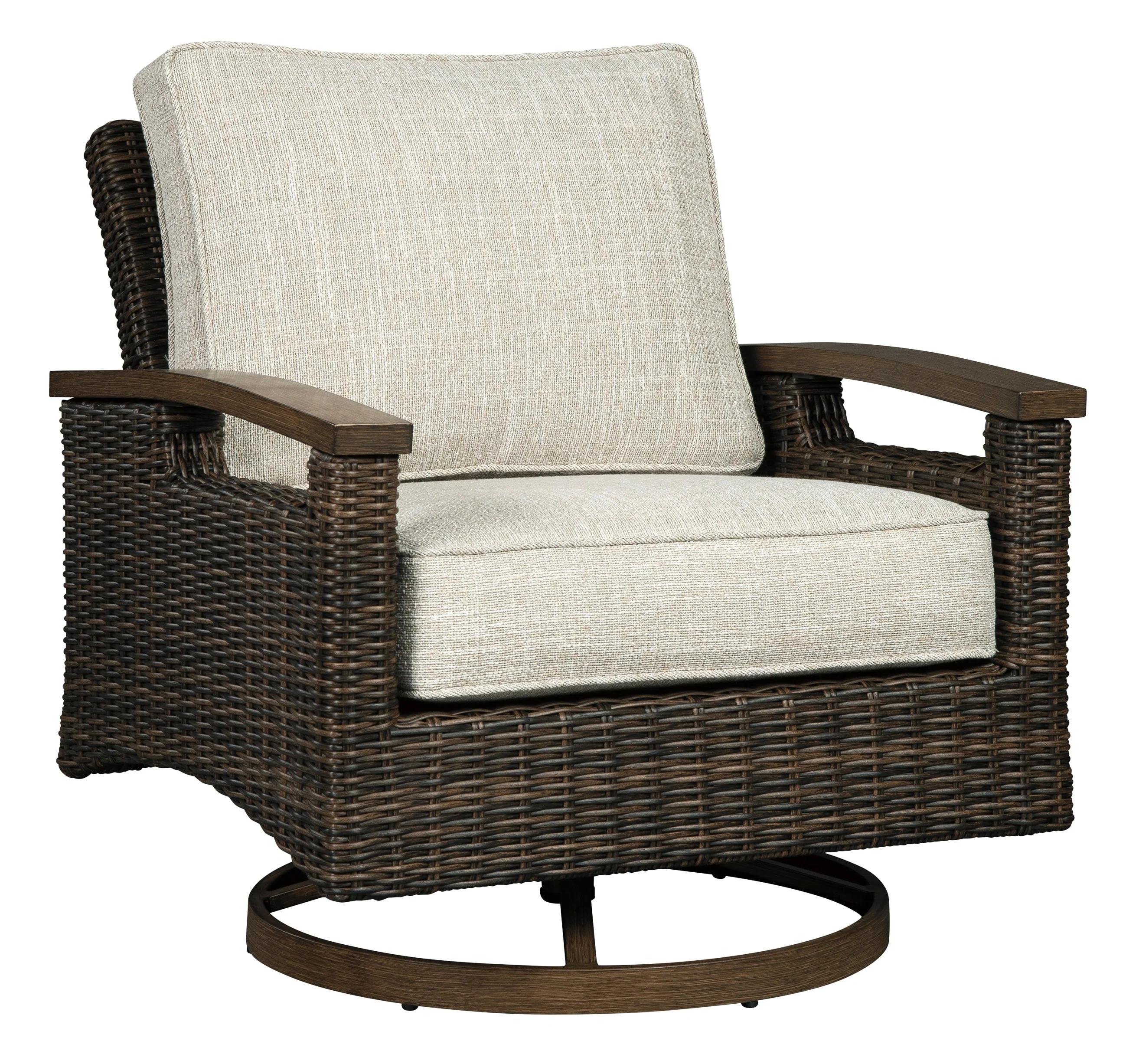 Ashley Paradise Trail Outdoor Patio Swivel Lounge Chair (Set of 2) - Image 2