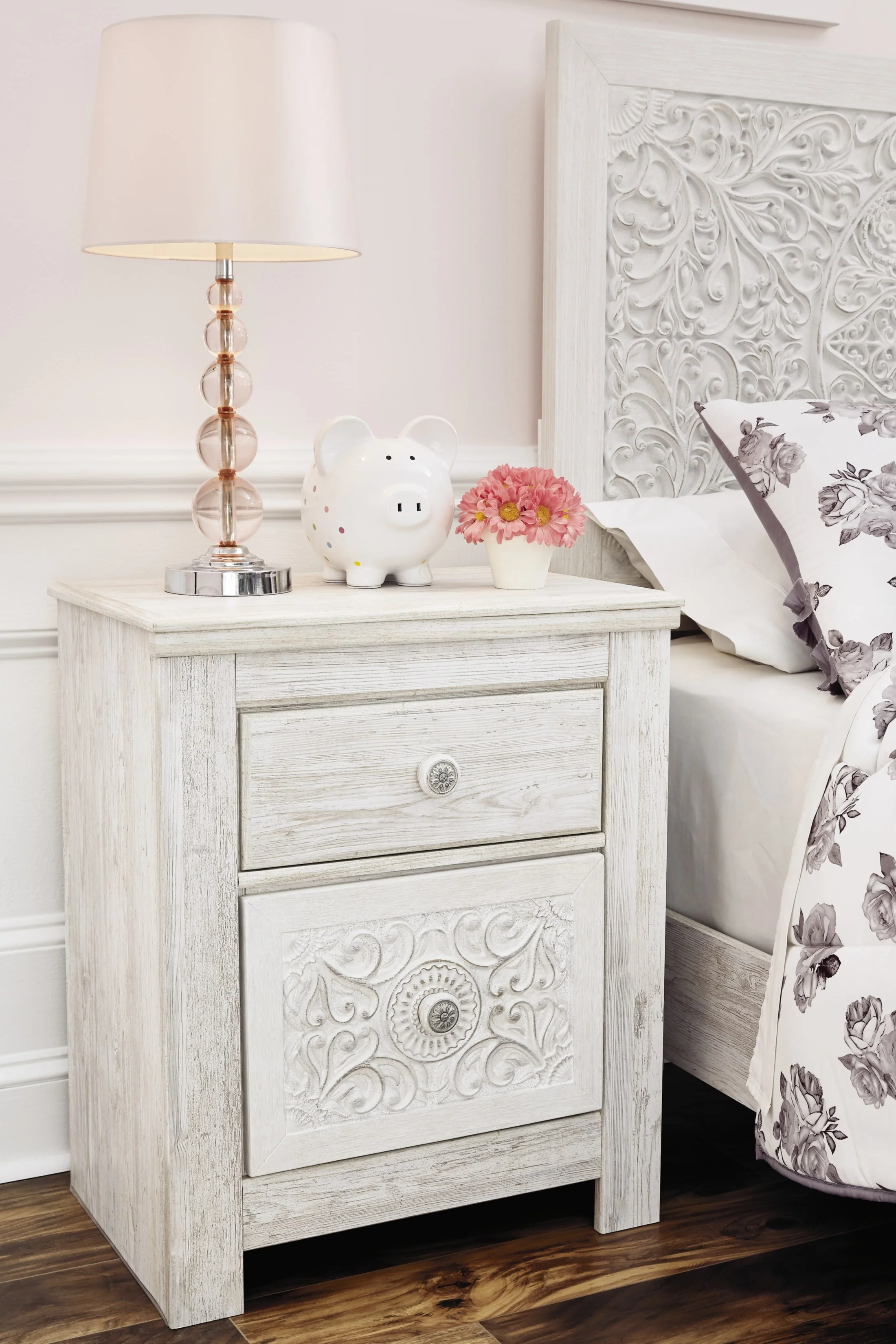 Ashley Paxberry 25" 2 Drawer Charging Nightstand - Image 5