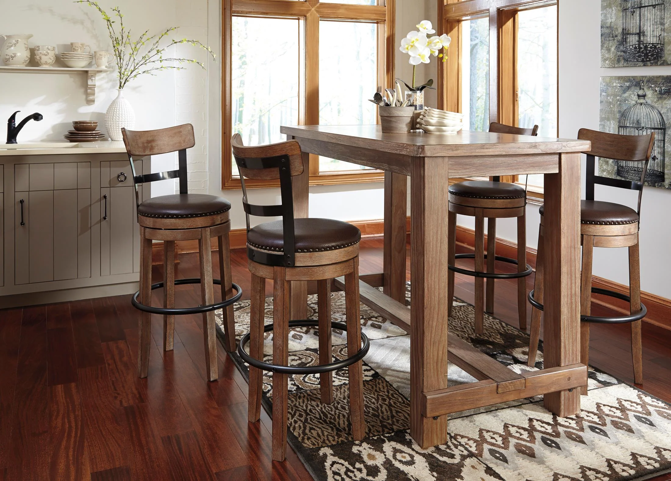 Pinnadel Bar Height Bar Stool (Set of 2) - Image 2