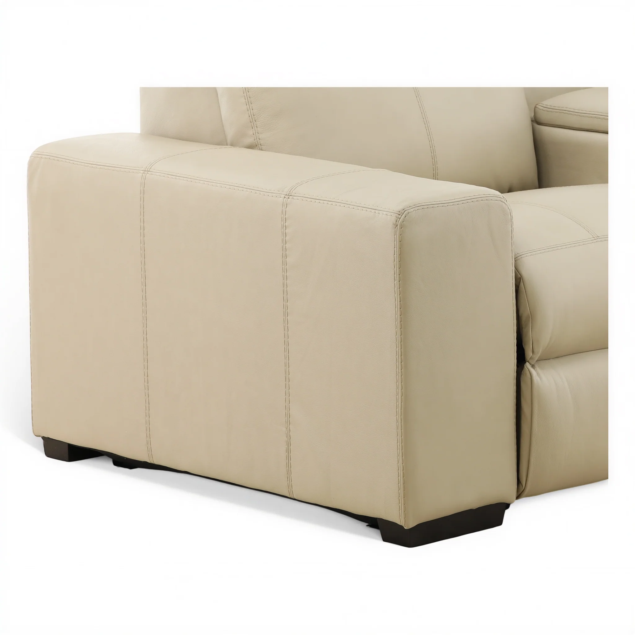 Evren Power Leather Console Loveseat - Image 13