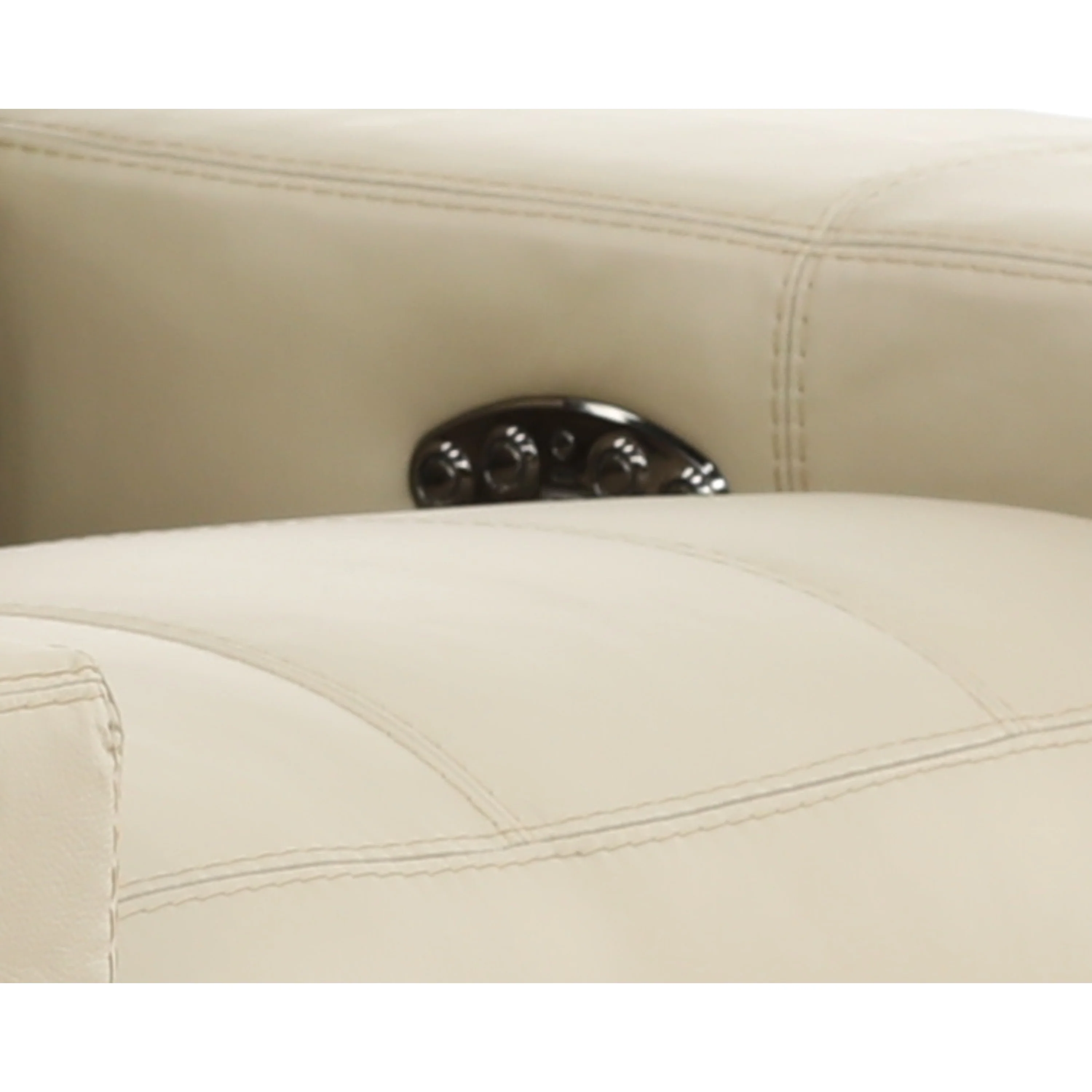Evren Power Leather Console Loveseat - Image 14