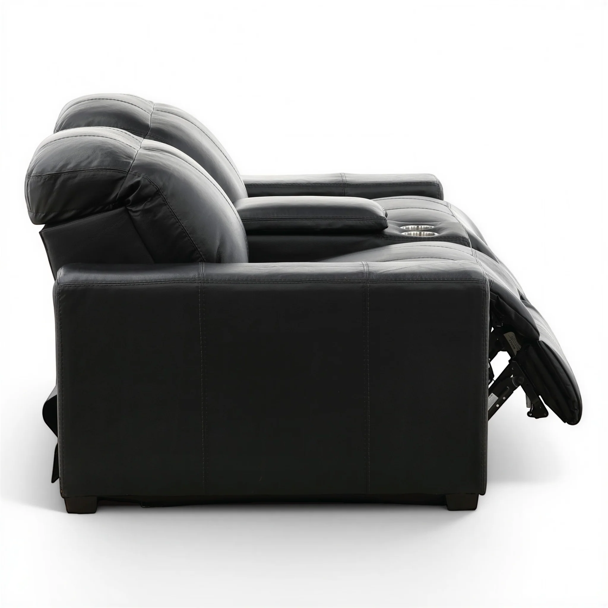 Evren Power Leather Console Loveseat - Image 24