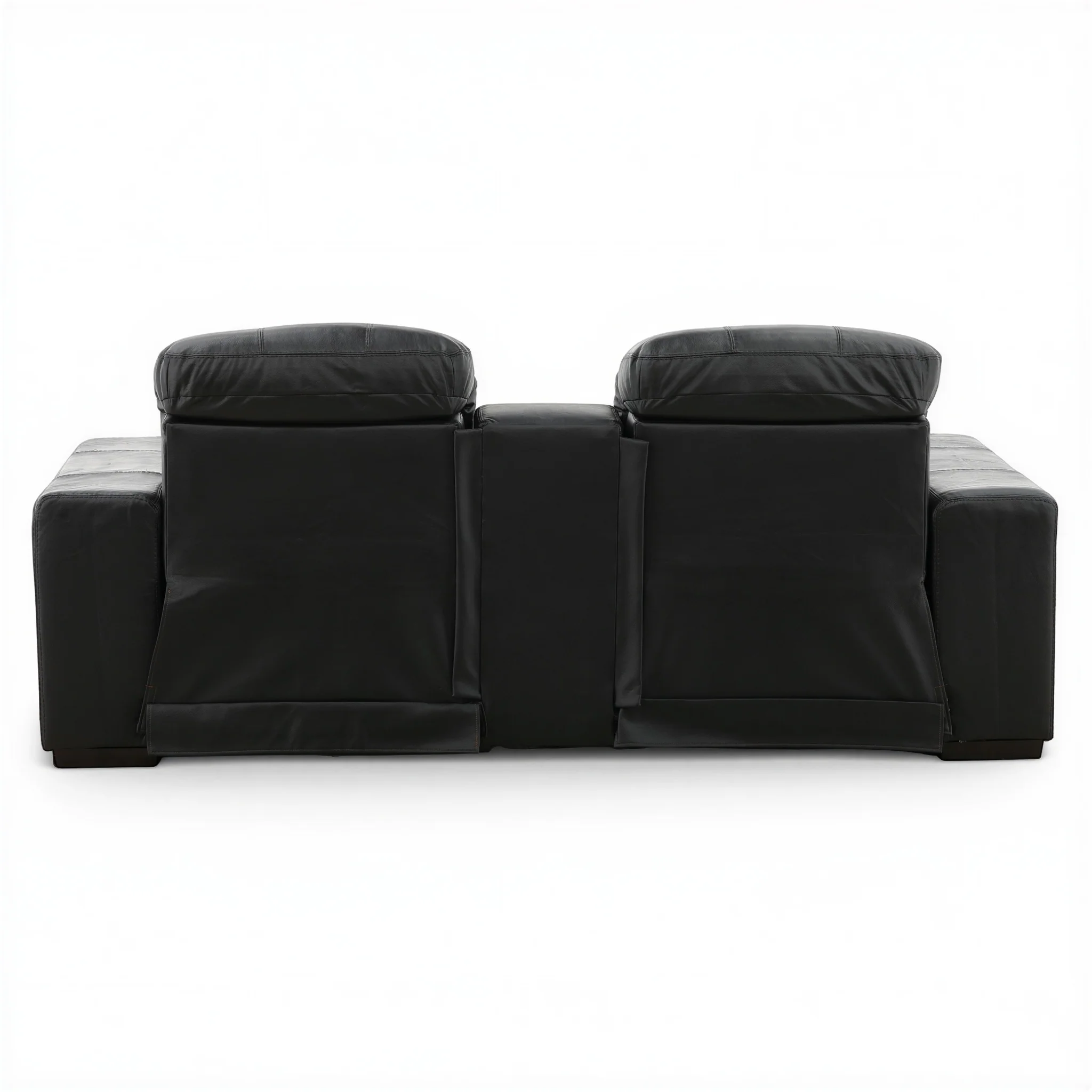 Evren Power Leather Console Loveseat - Image 25