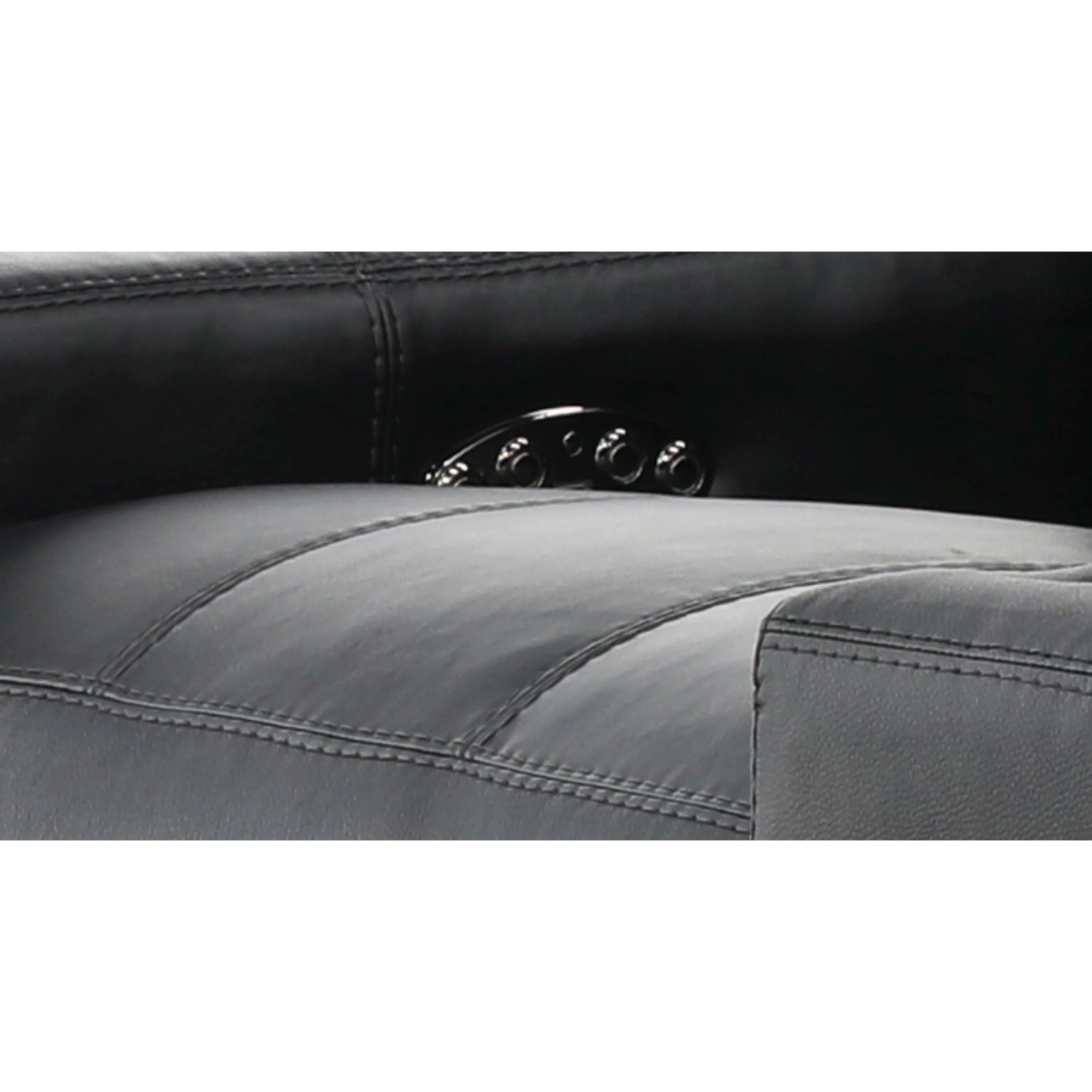 Evren Power Leather Console Loveseat - Image 27