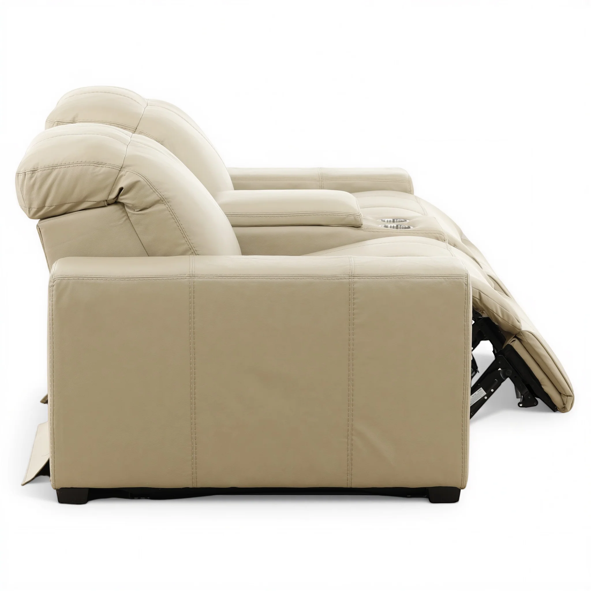 Evren Power Leather Console Loveseat - Image 9