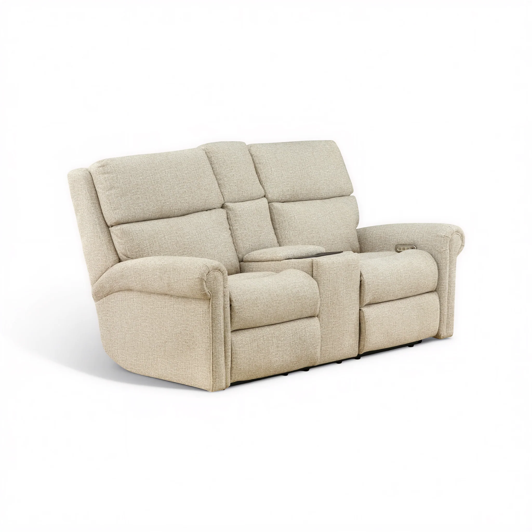 Flexsteel Jetsyn Power Reclining Console Loveseat - Image 4
