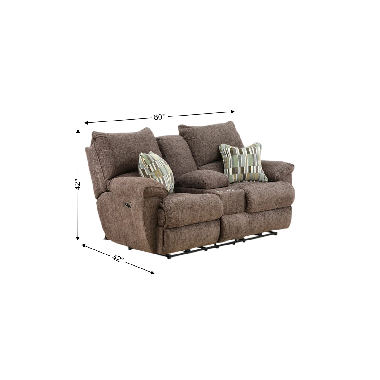 Preston Power Reclining Console Loveseat - Image 3