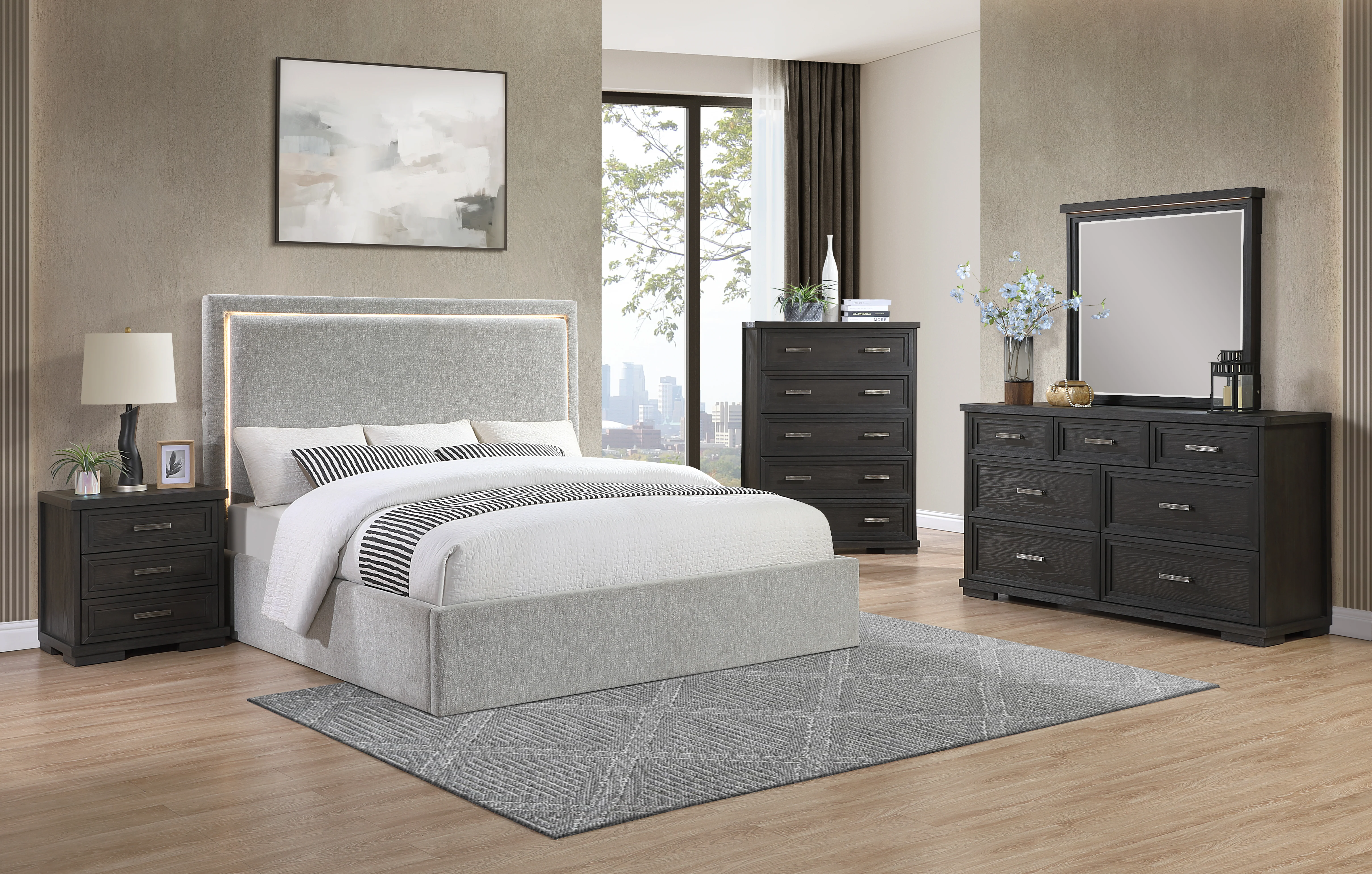 Amelia Upholstered Bed - Image 2